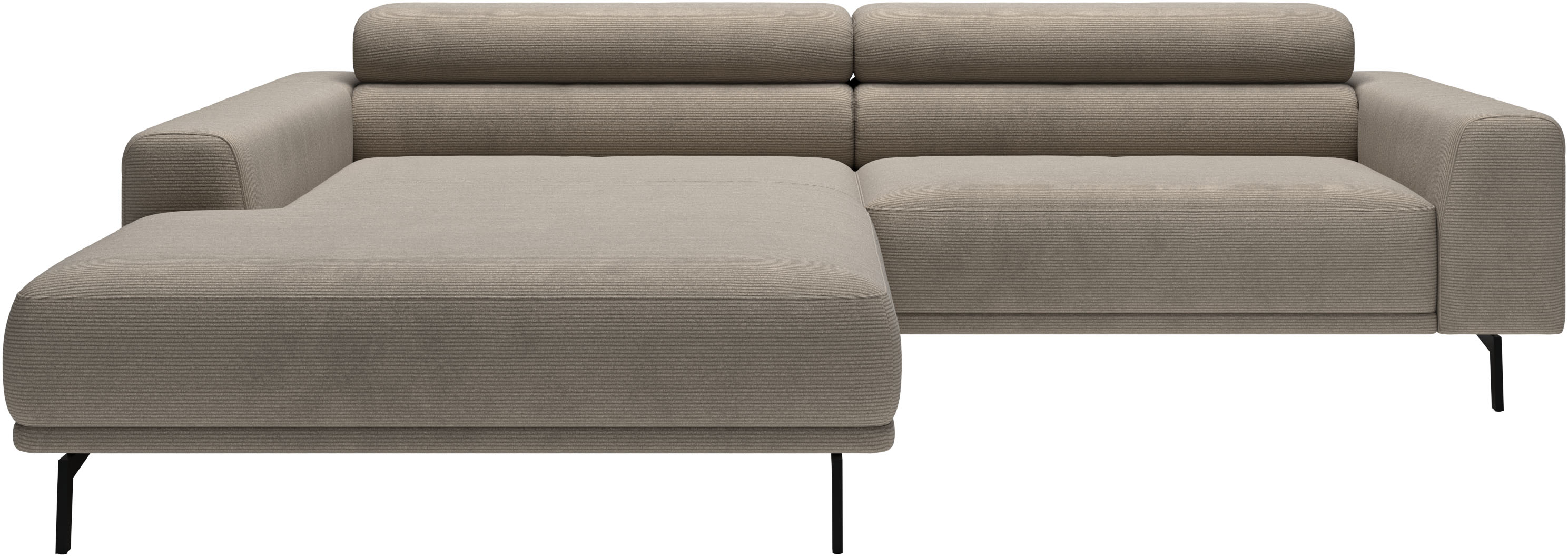 SCHÖNER WOHNEN-Kollektion "Tossa, Modernes Design trifft smarte Funktione, Breite 258 cm" Motorischer Sitzvorzug, Kopfteil-Funktion & Saugroboter-Höhe