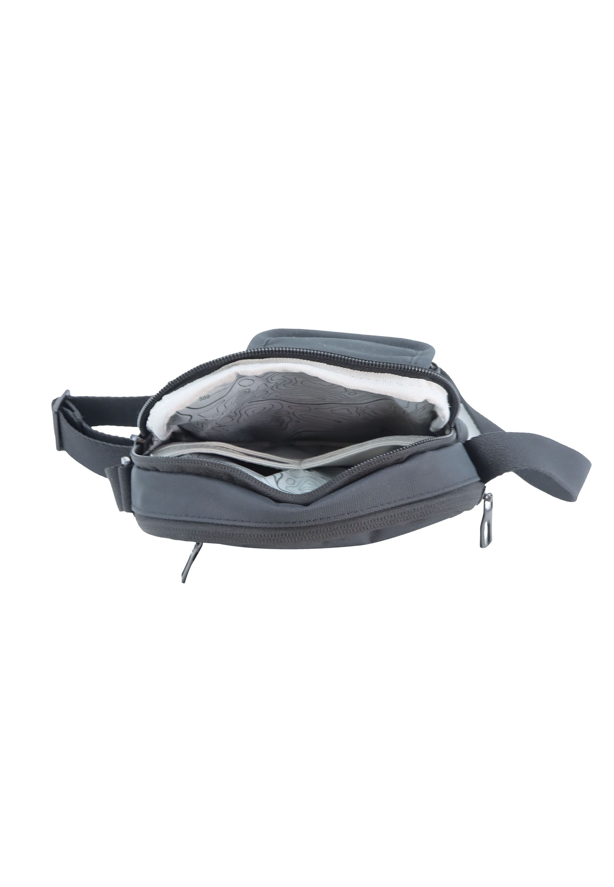 Schultertasche DISCOVERY "Downtown", Damen, Gr. B/H/T: 5cm x 17,5cm x 17,5cm, schwarz, Kunstfaser, unifarben, Taschen Schultertasche, aus Polyester-Material 3