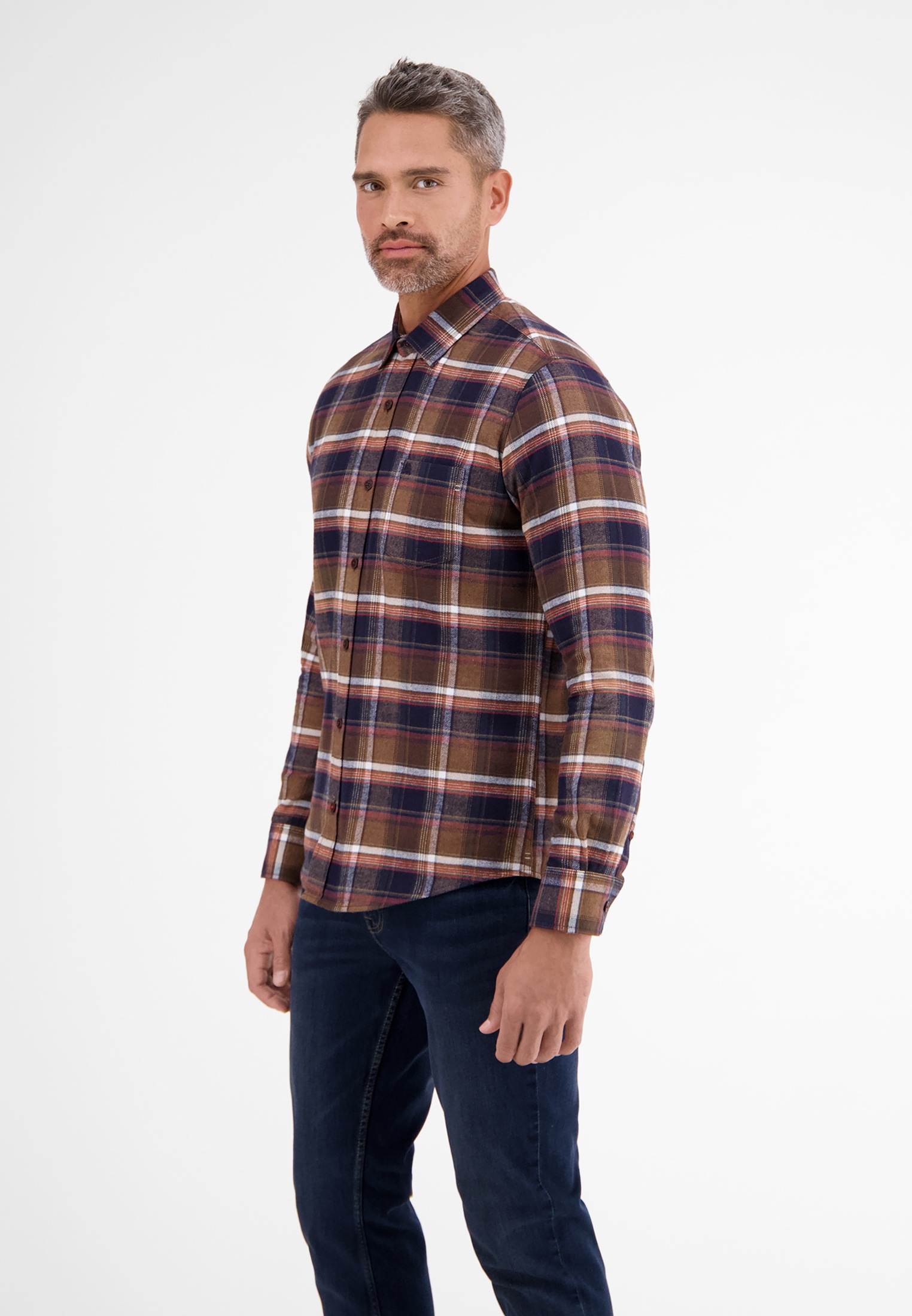 LERROS Flanellhemd »LERROS Flanellhemd, kariert«