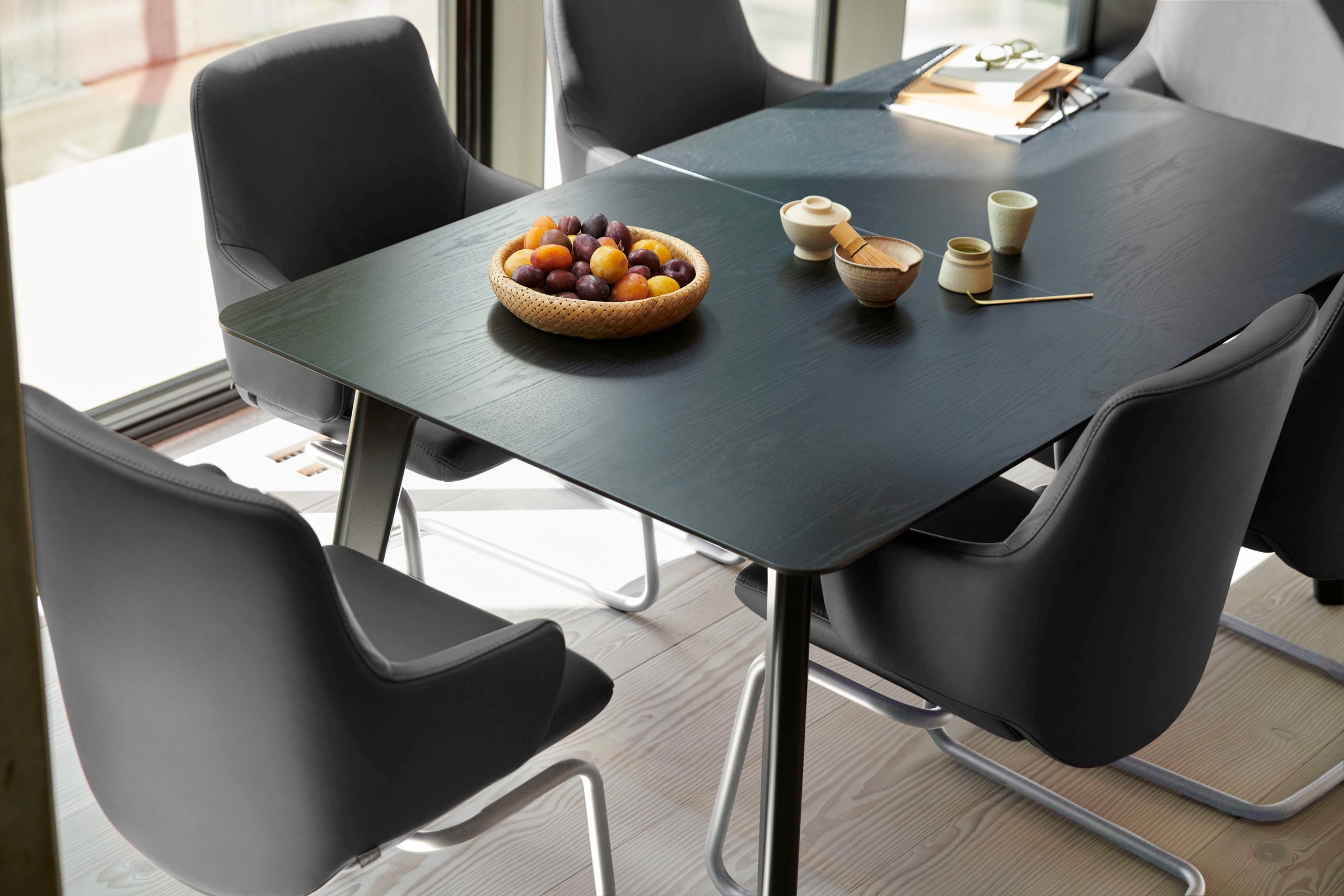 Stressless® Polsterstuhl »Laurel«, Leder BATICK, Low Back mit Armlehne, Größe L, mit Beinen aus Stahl in Chrom matt
