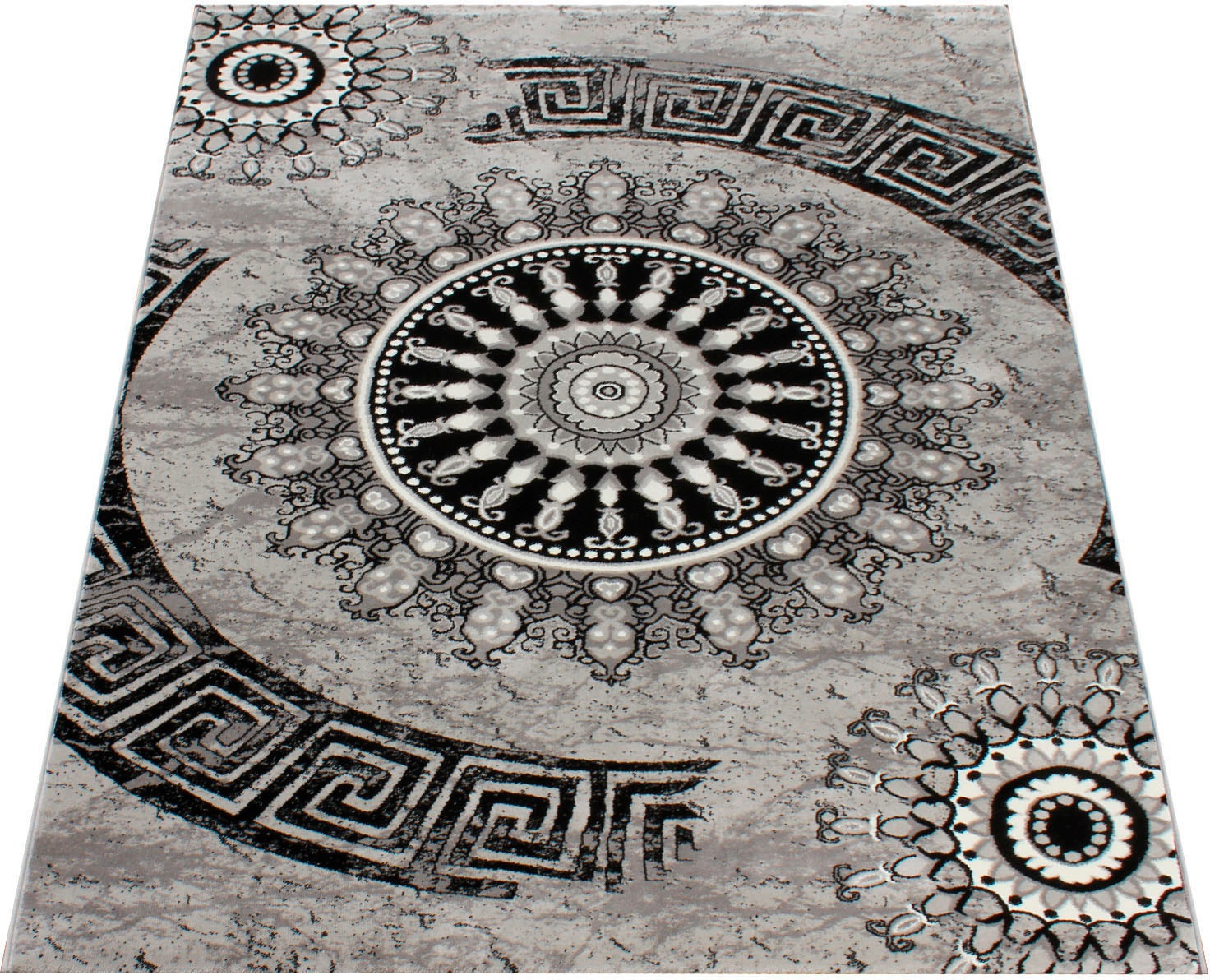 Paco Home Teppich "Tibesti 447" rechteckig 15 mm Höhe Kurzflor, gewebt, Orn günstig online kaufen