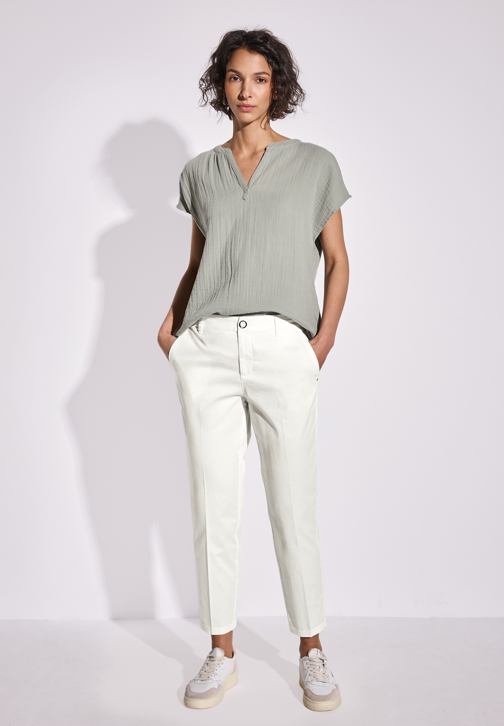 STREET ONE Chinohose, Middle Waist