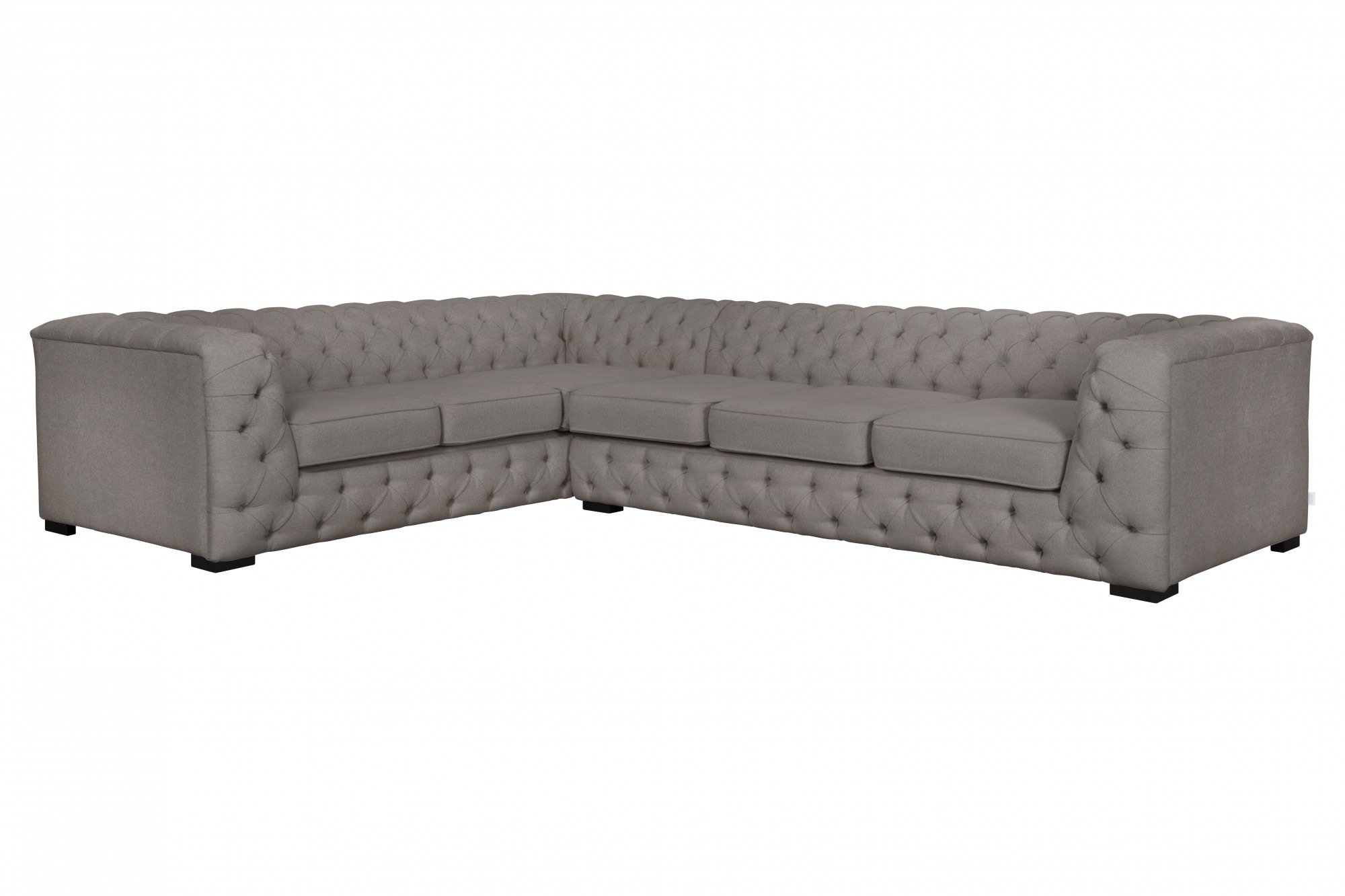 Guido Maria Kretschmer Home&Living Chesterfield-Sofa "KALINA L-Form", hochwertig Chesterfield-Ausführung