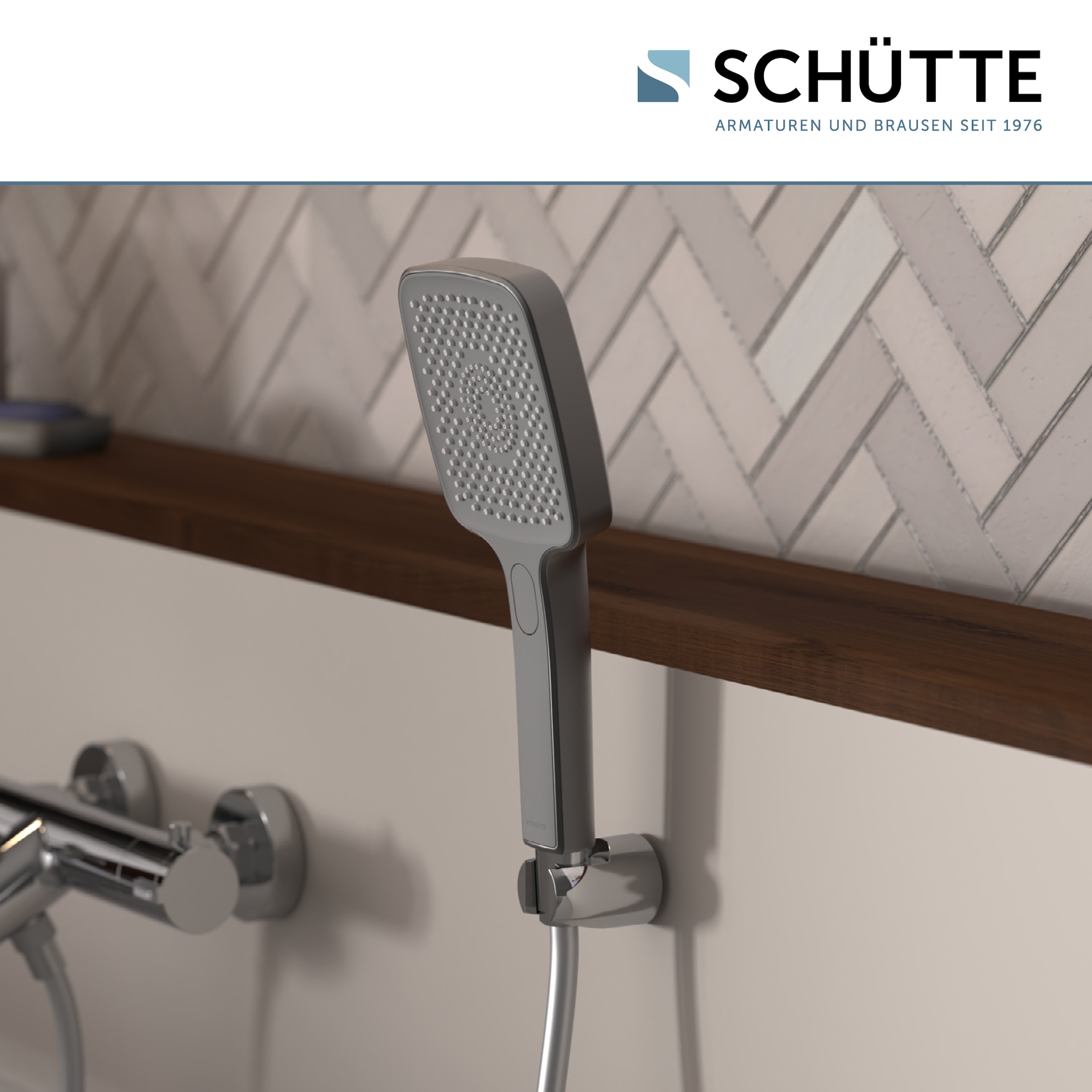 Schütte Handbrause »HAWAII«, 3-fach verstellbar, mit Antikalknoppen, wassersparend, rund