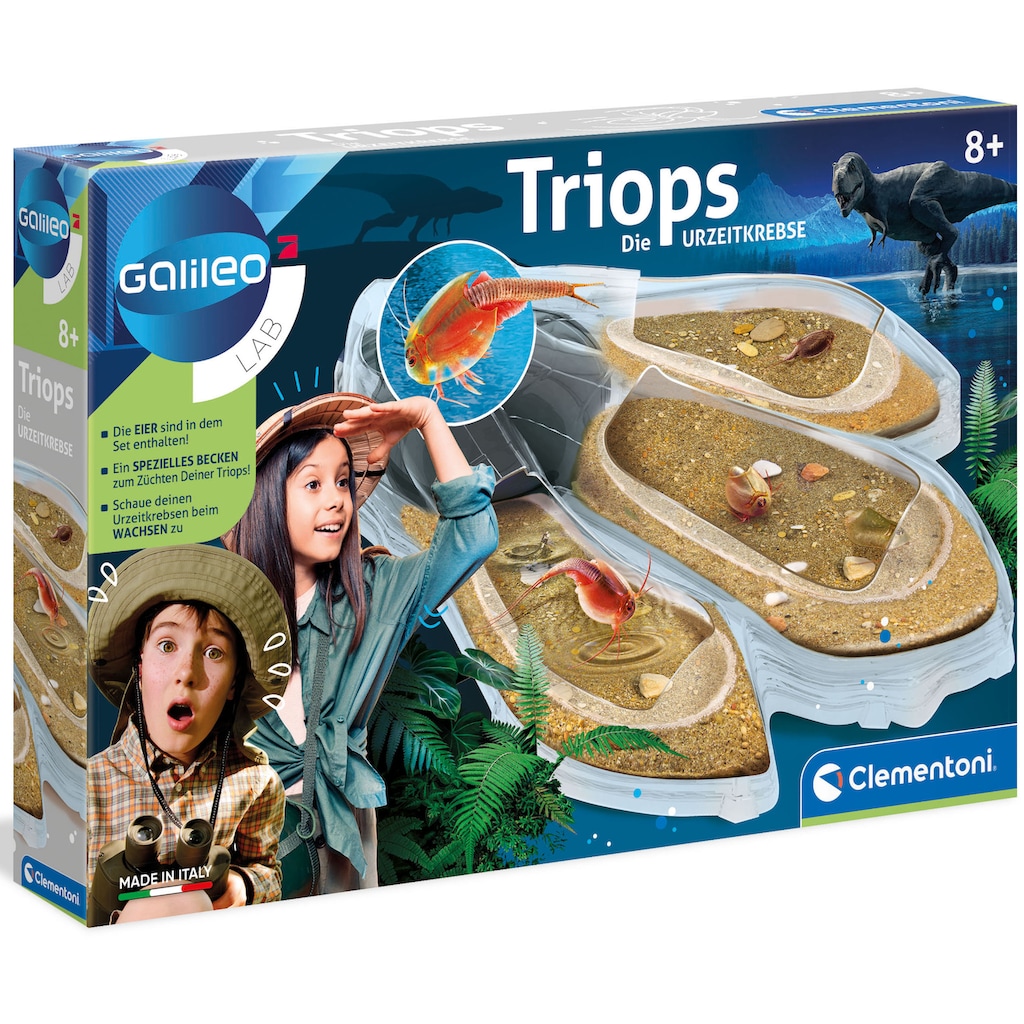 Clementoni® Experimentierkasten »Galileo, Original Triops Maxi de Luxe«