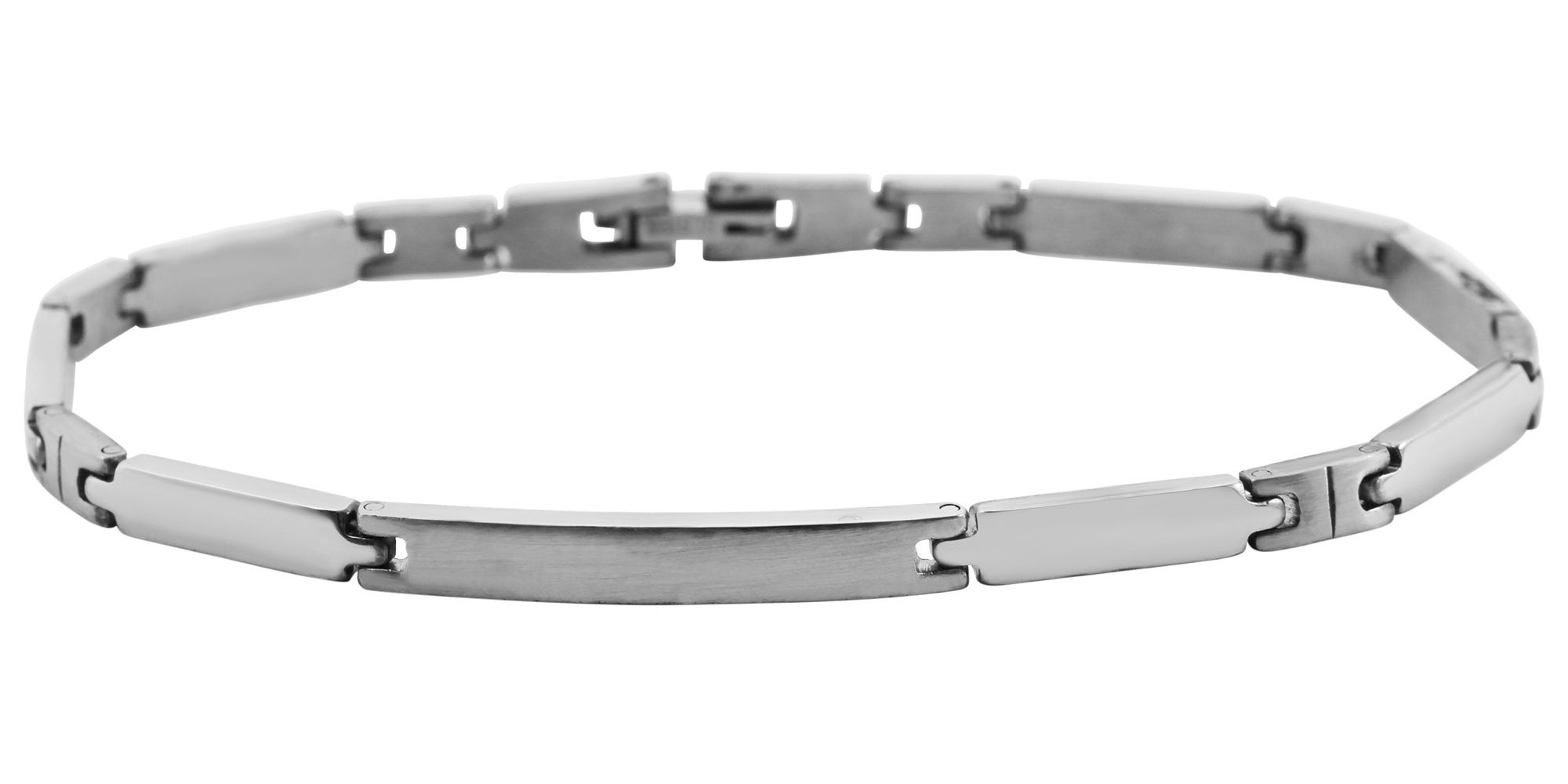 ADELIA ́S Damen Gliederarmband "Armband – Gliederarmband aus Edelstahl 20 cm", 20cm, Edelstahl, silber, Edelstahl, Armbänder, Zum Verschenken an