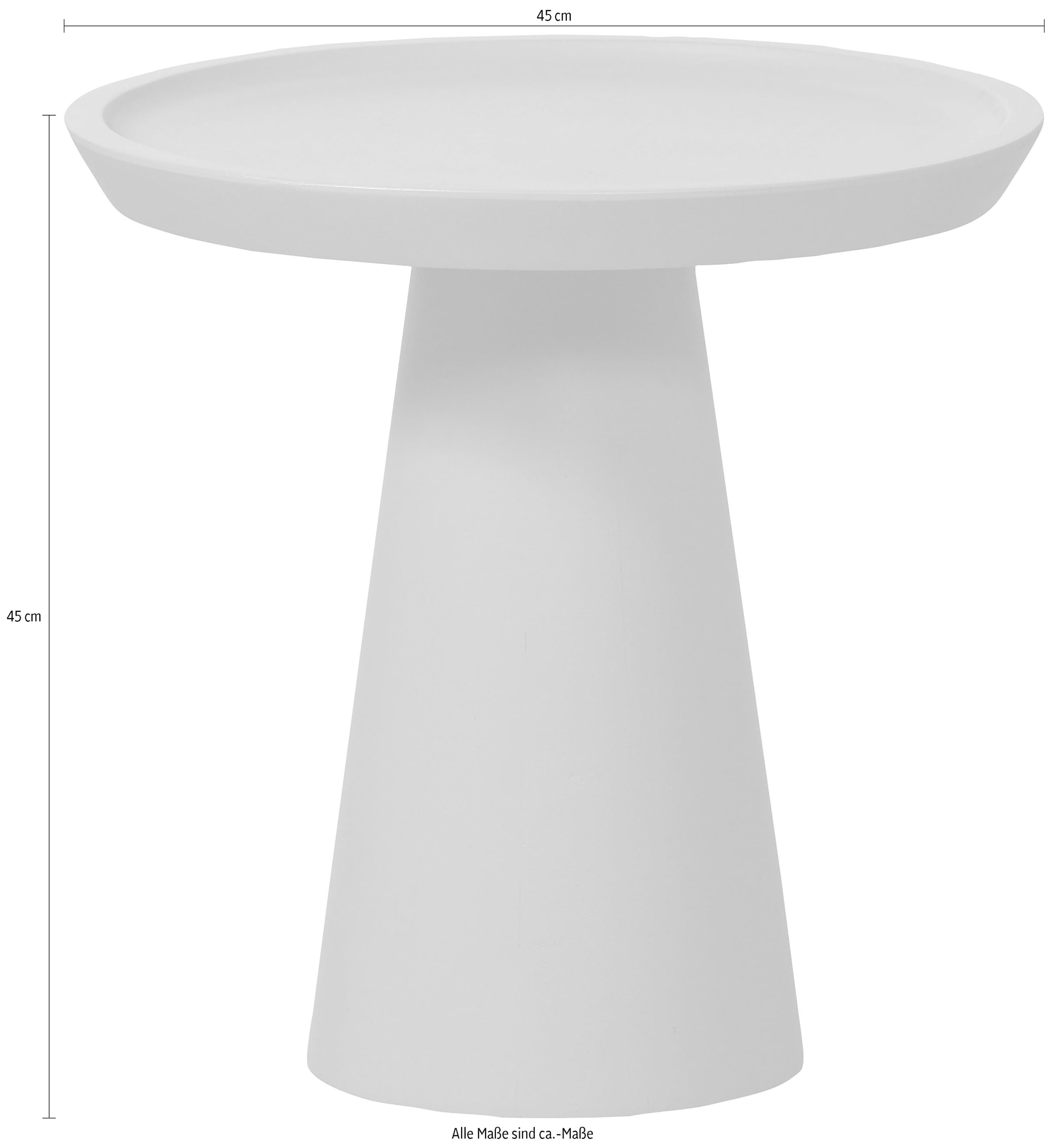 WOOOD Beistelltisch »Stockholm«, mit abgerundeten Ecken, H 45 cm x B 45 cm