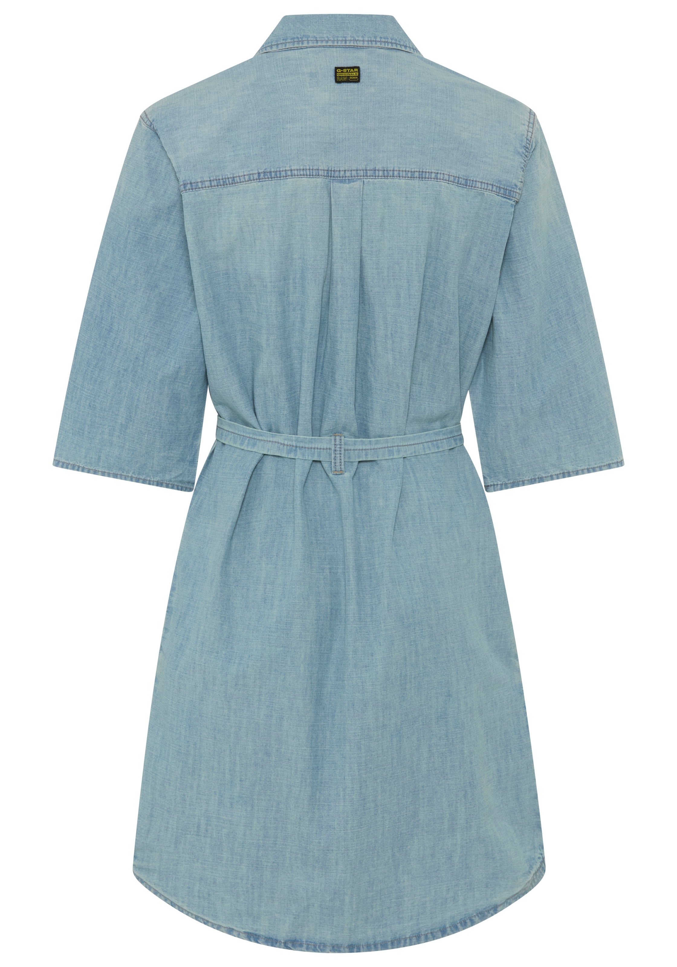 G-STAR Hemdblusenkleid »Belted Shirt Dress ss wmn« Brusttasche mit Taillengürtel, Regular Fit