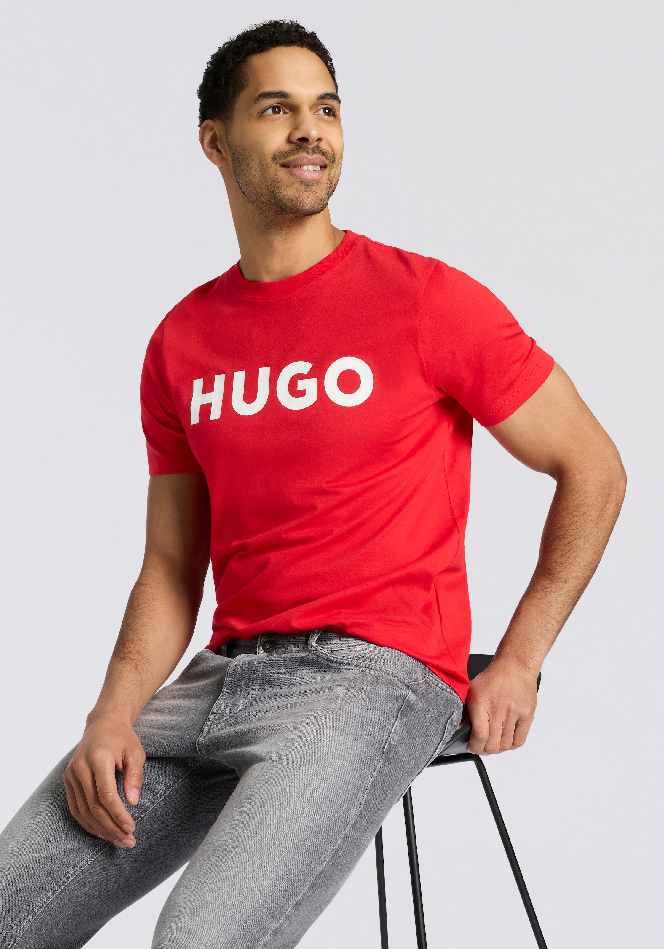 HUGO T-Shirt "Dulivio" Rundhalsausschnitt, Regular Fit, Must have Basic günstig online kaufen