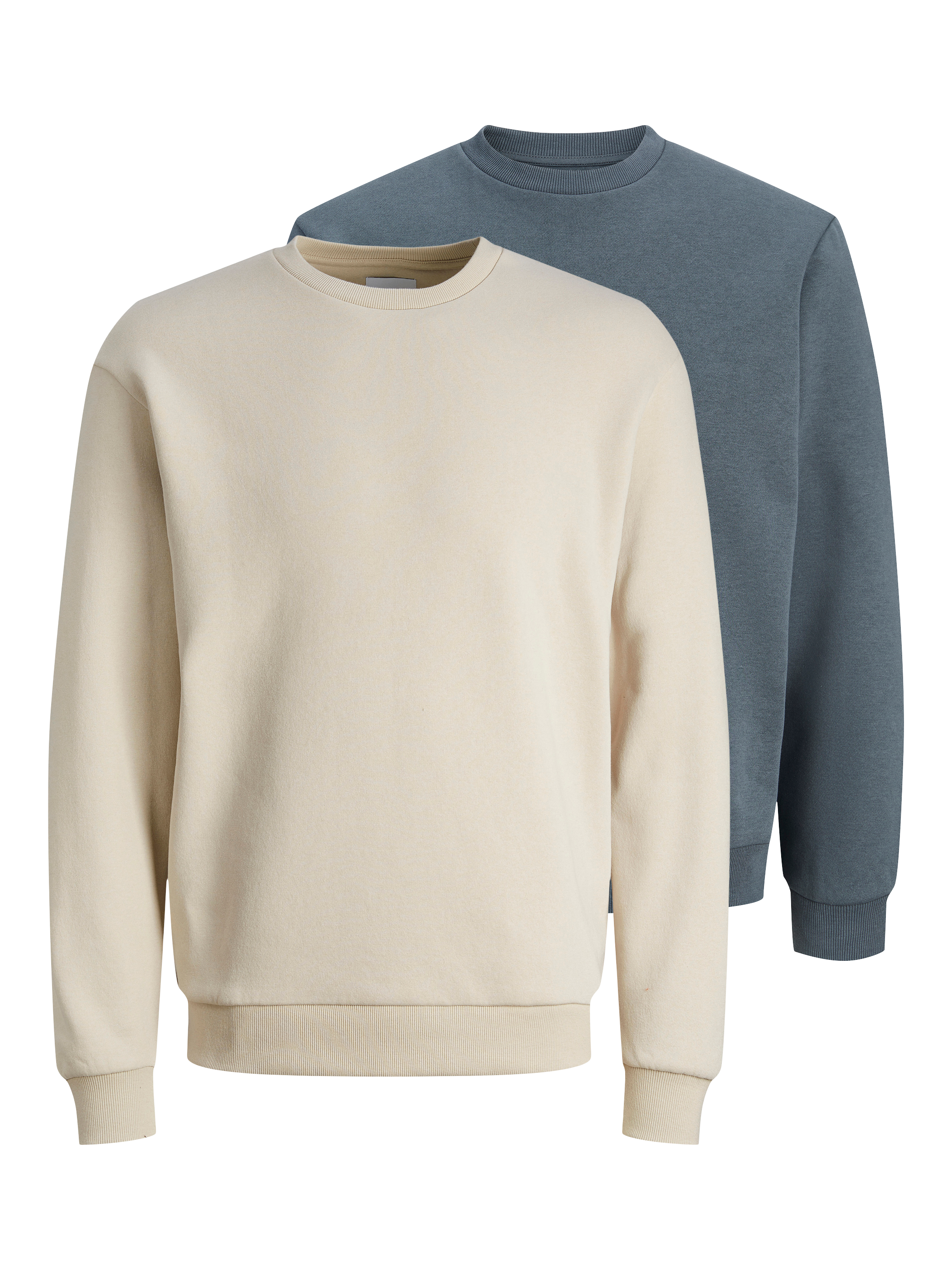 Jack & Jones "JJEBRADLEY SWEAT CREW 2PK MP", Materialmix, relaxed fit