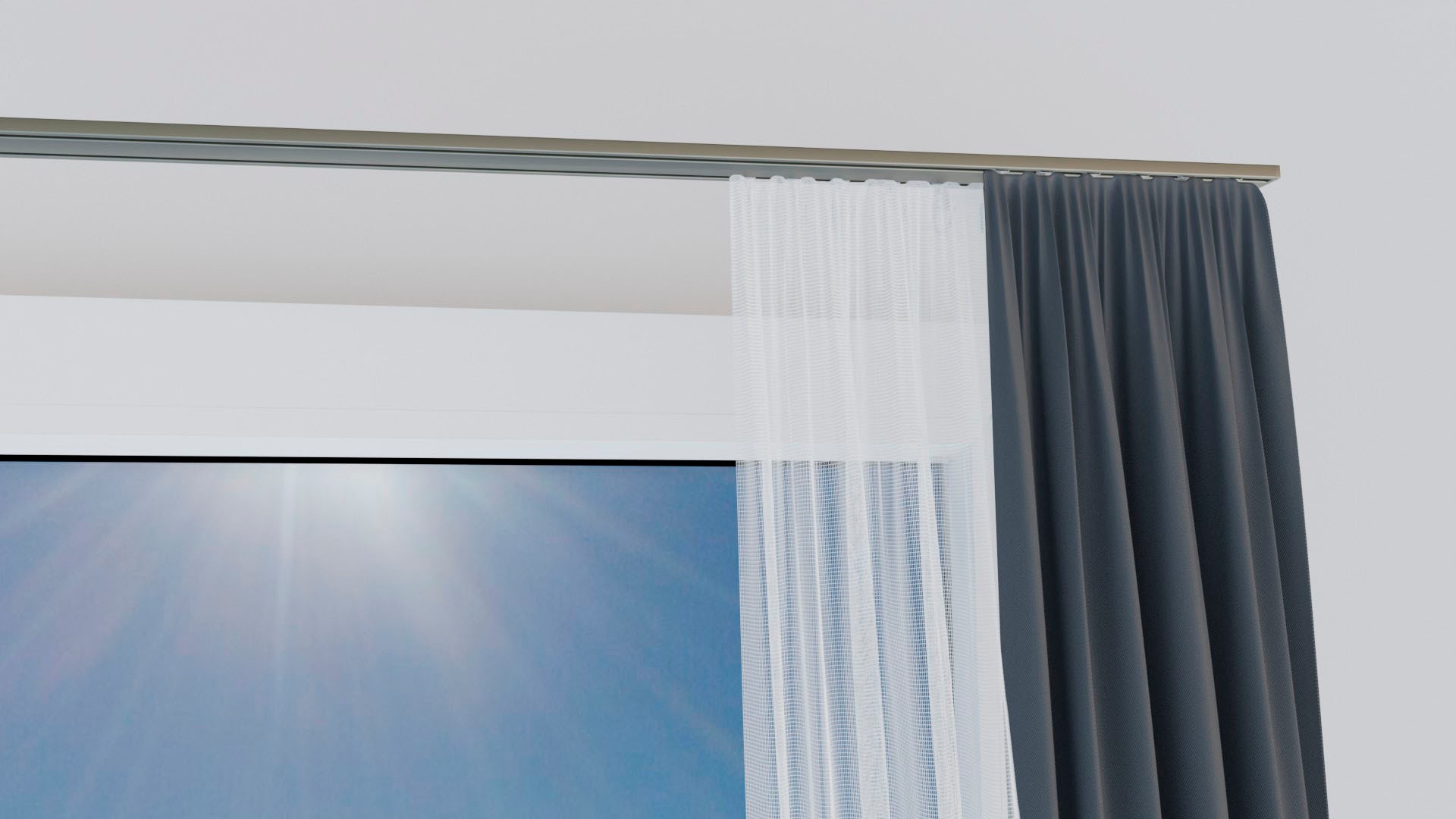 OTTO home Gardinenschiene "Tanbul" 2 läufig-läufig Fixmaß günstig online kaufen