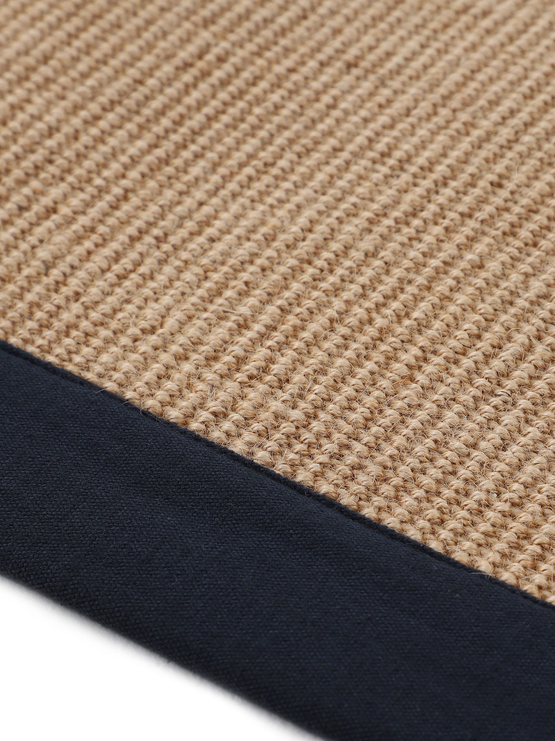 carpetfine Sisalteppich Bordüre, farbiger Anti-Rutsch »Sisal«, Rechnung rund, mit Rückseite | auf BAUR