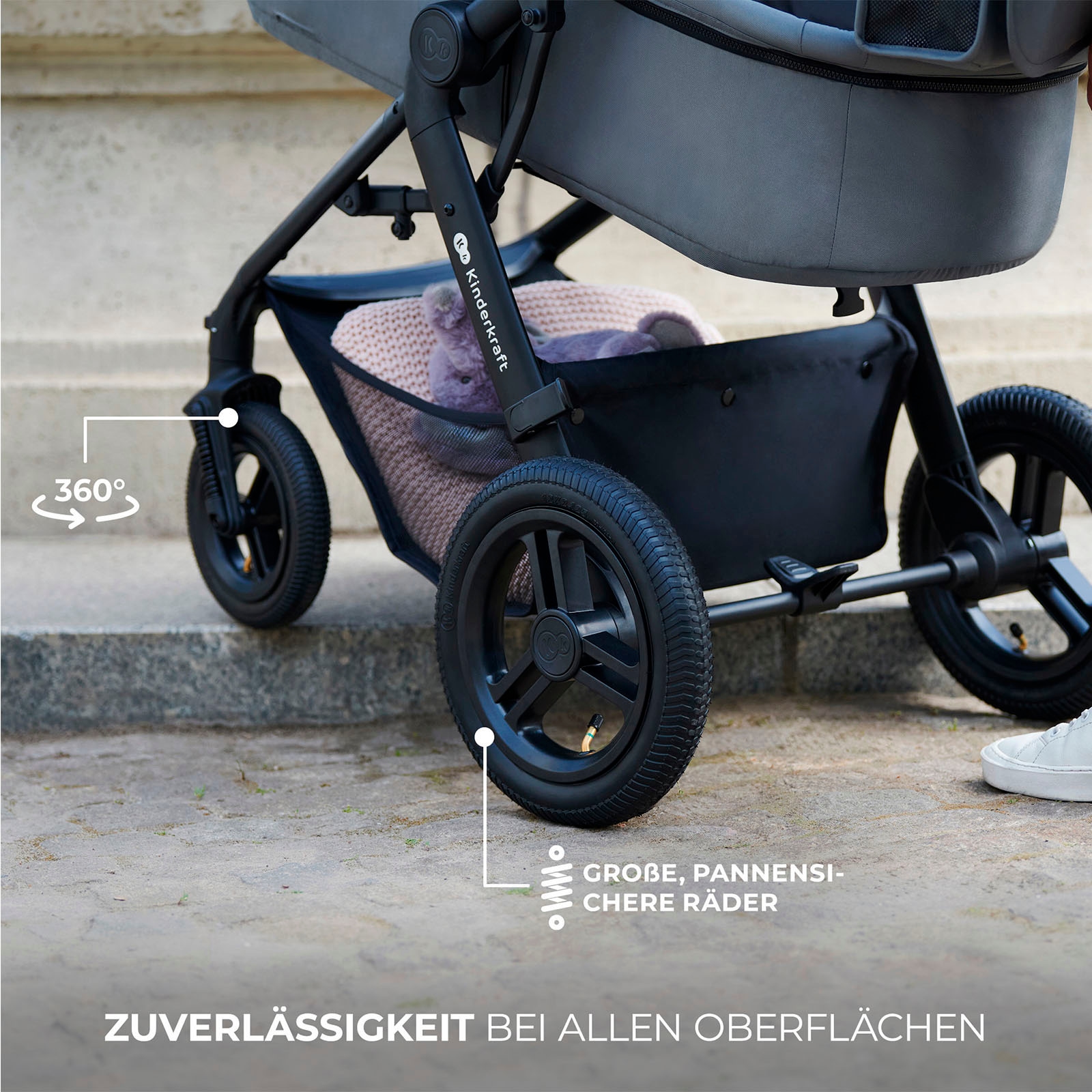 Kinderkraft Kombi-Kinderwagen »MOOV 2 XL«, 27 kg, mit Luftreifen