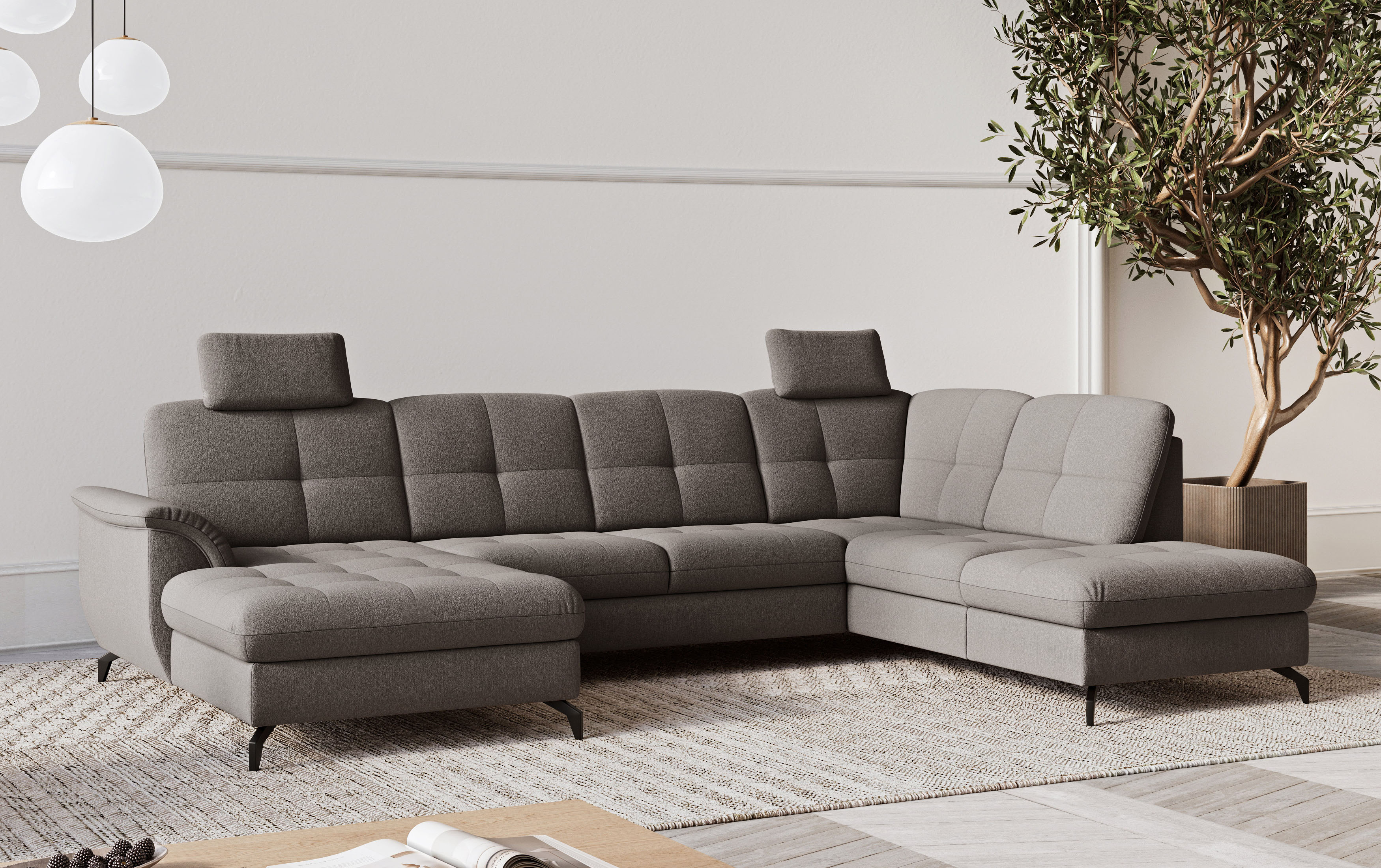 sit&more Wohnlandschaft "Zora" wahlweise mit Schlaffunktion und Bettkasten