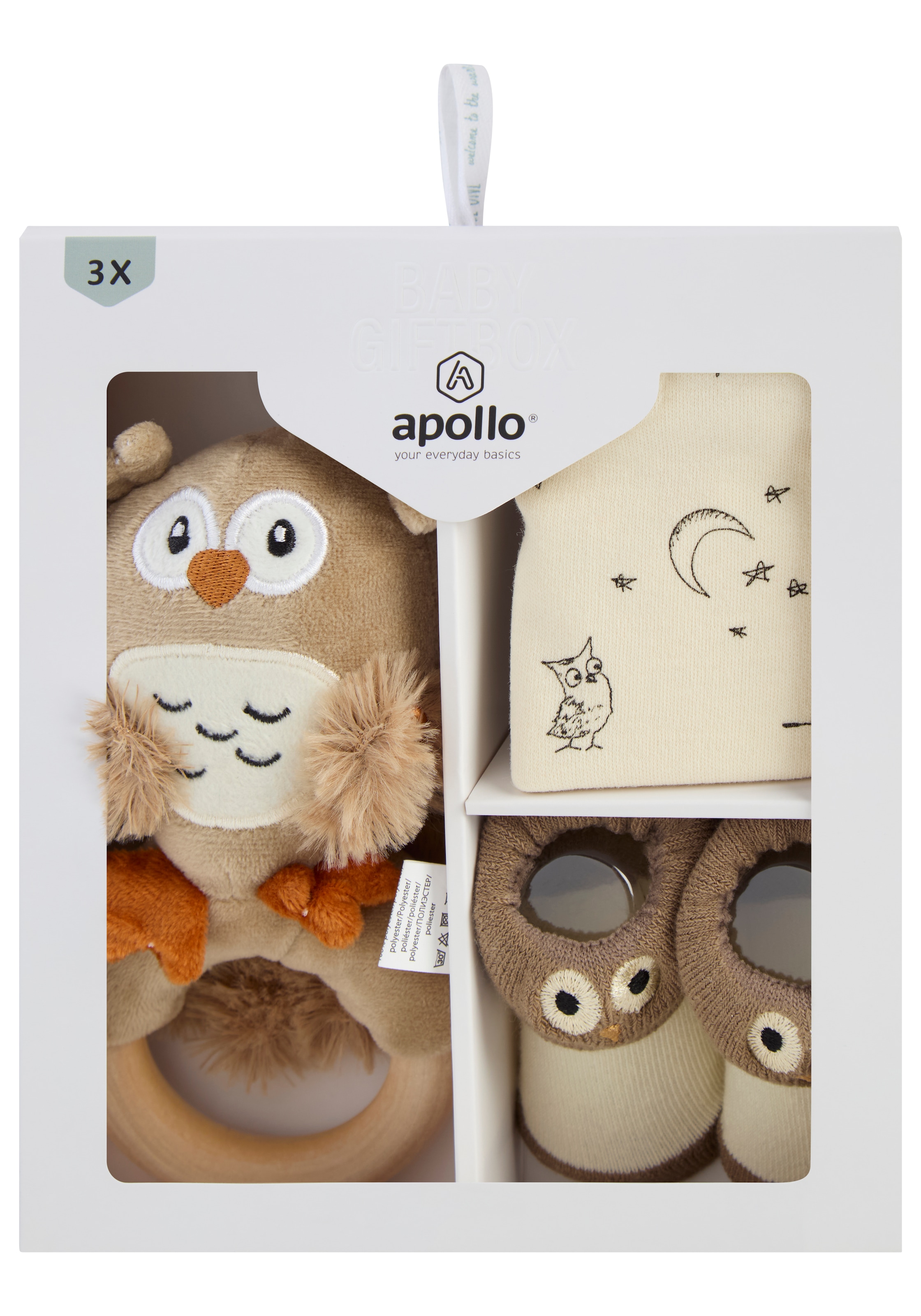Apollo Neugeborenen-Geschenkset, Süßes, geschlechtsneutales Babyset
