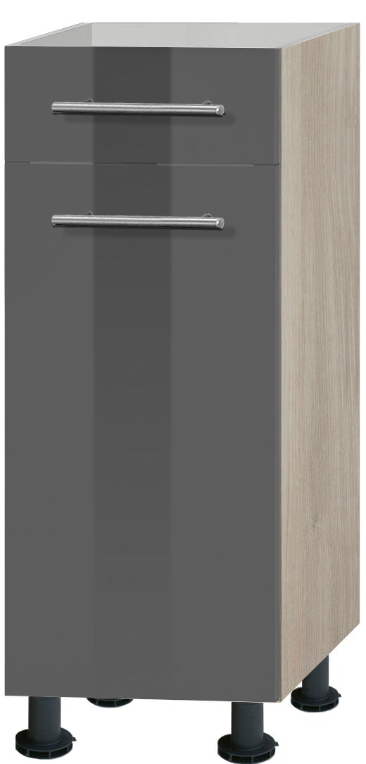 OPTIFIT Unterschrank »Bern«, 30 cm breit, mit 1 Tür und Schubkasten, mit  höhenverstellbaren Füßen | BAUR | Herdumbauschränke