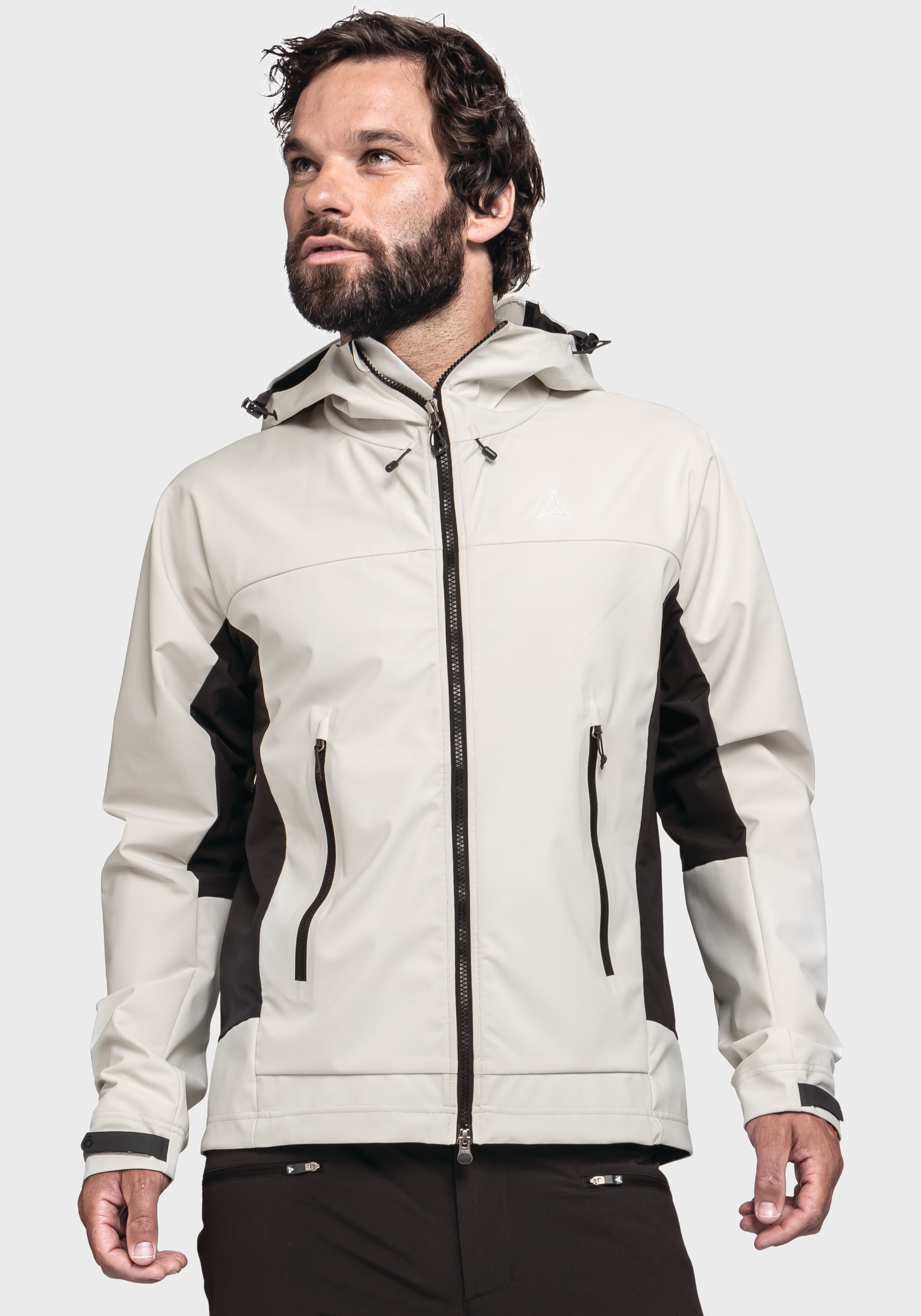 Schöffel Outdoorjacke »Mountain Softshell Jk Style Blaueis MNS«, mit Kapuze