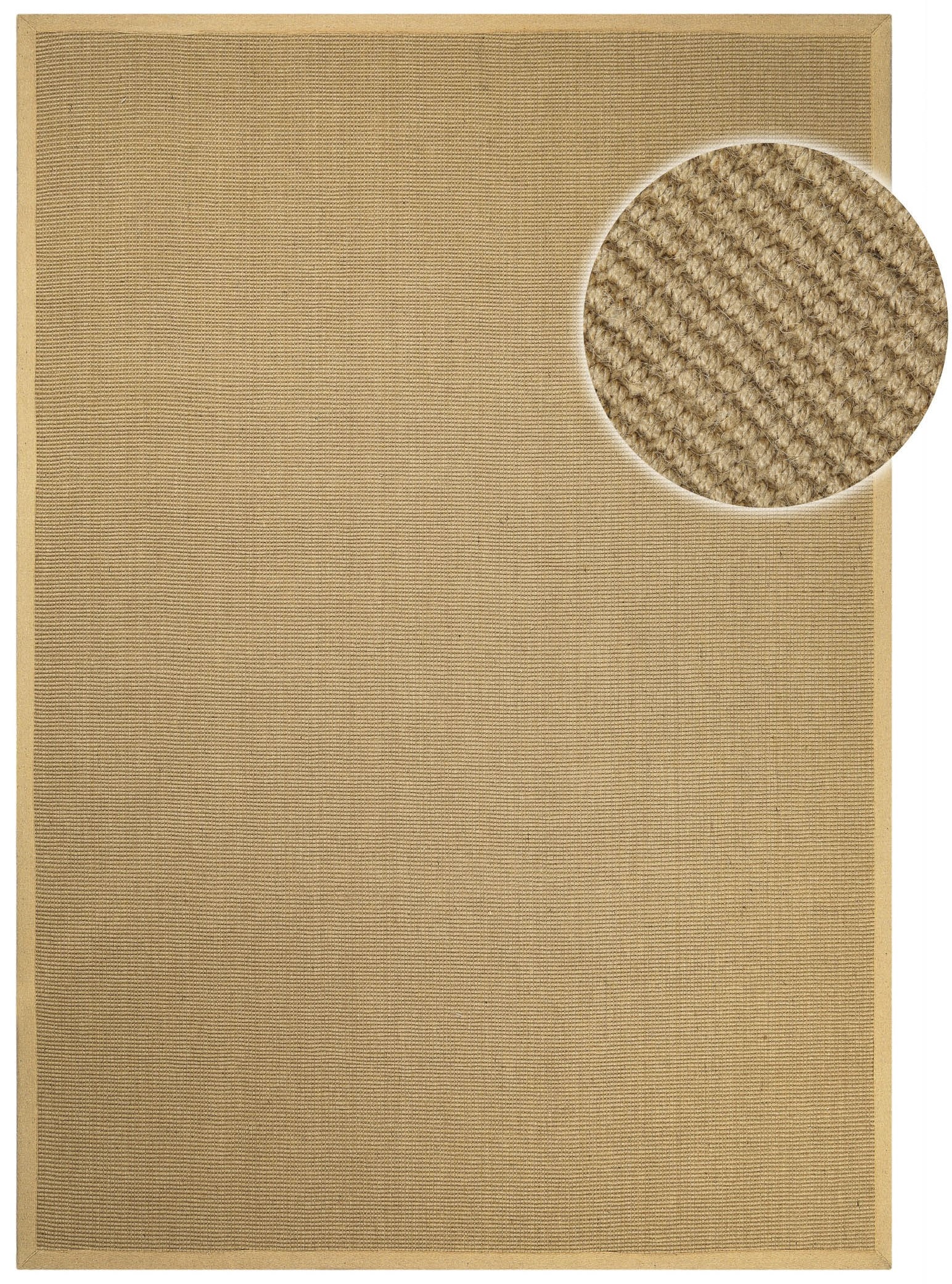 my home Teppich »Liora, Juteteppich, auch als Läufer erhältlich«, rechteckig, 5 mm Höhe, Flachgewebe, 100% Natur Jute, eingefasst, Wohnzimmer, Schlafzimmer