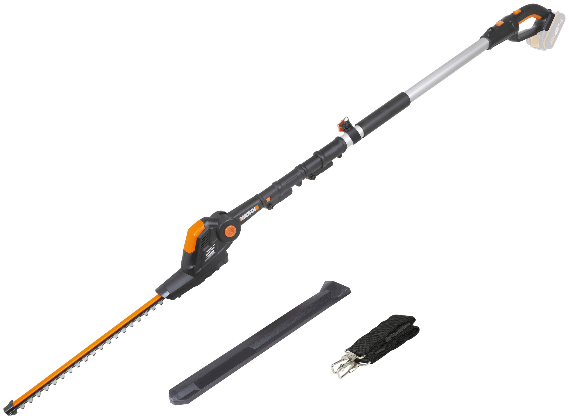 Worx Akku-Heckenschere "20V WG252E.9, Teleskopstiel 3,6m, 45cm", Mit längen günstig online kaufen