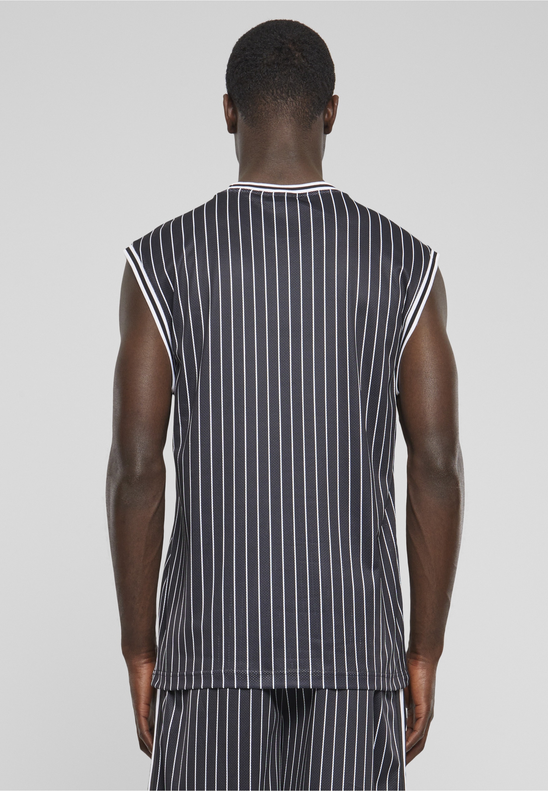 URBAN CLASSICS Tanktop »Urban Classics Striped Mesh Tanktop« 1 Stk.