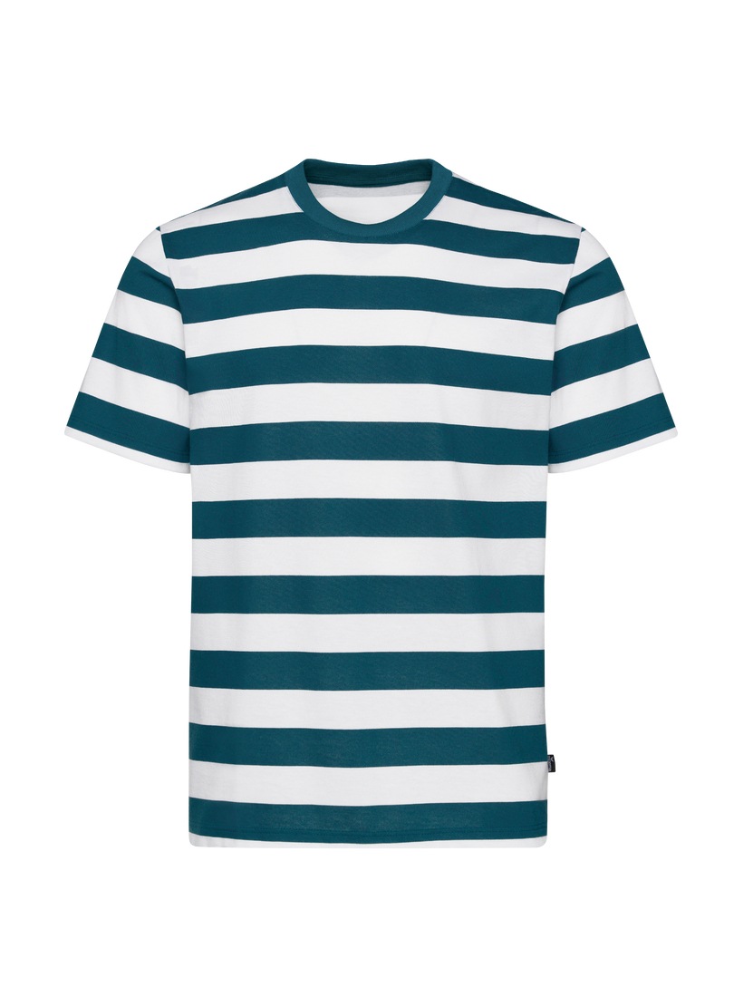 Trigema T-Shirt »TRIGEMA Heavy T-Shirt mit Ringelmuster«, (1 tlg.)