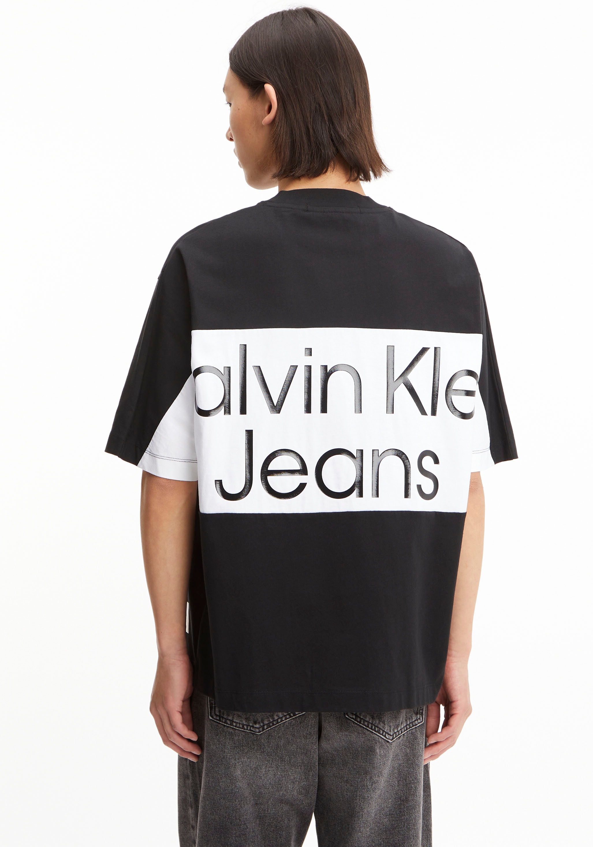 Klein | für Rundhalsausschnitt BAUR mit »BOLD LOGO ▷ TEE«, T-Shirt COLORBLOCK Calvin Jeans