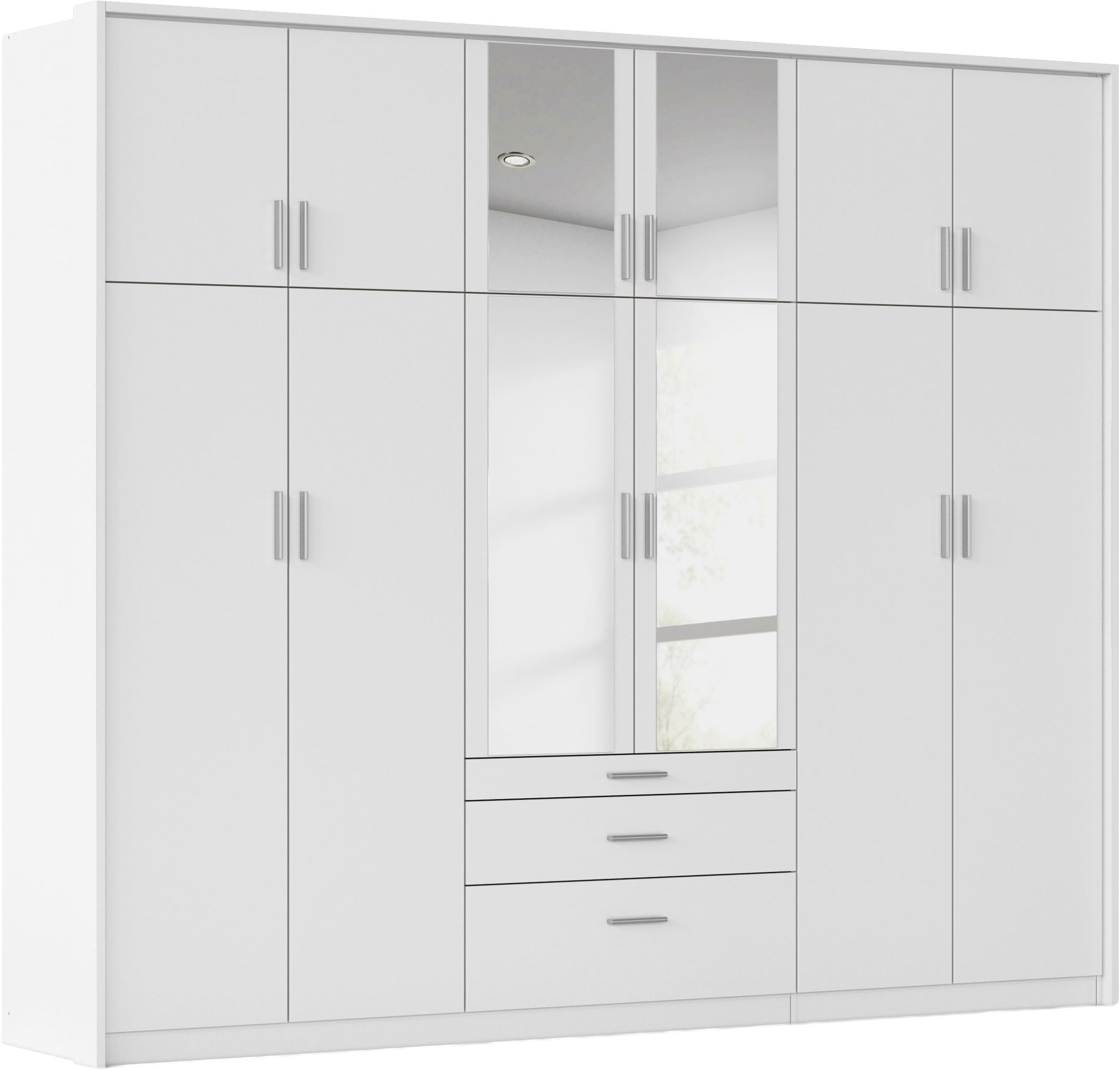 rauch Kleiderschrank "Schrank Drehtürenschrank Garderobe Ankleide Schlafzimmer HILDESHEIM" Breiten: 185/275 cm, Höhe 231 cm, oberste Schublade mit praktischer Facheinteilung MADE IN GERMANY