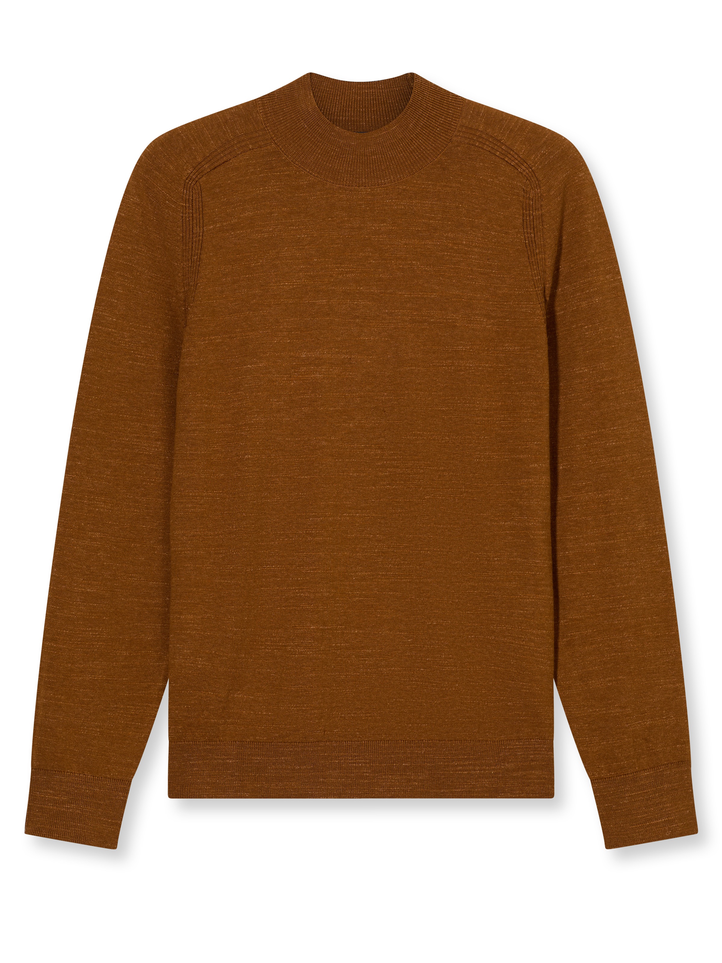 OLYMP Rundhalspullover »Rundhals« in melierter Optik