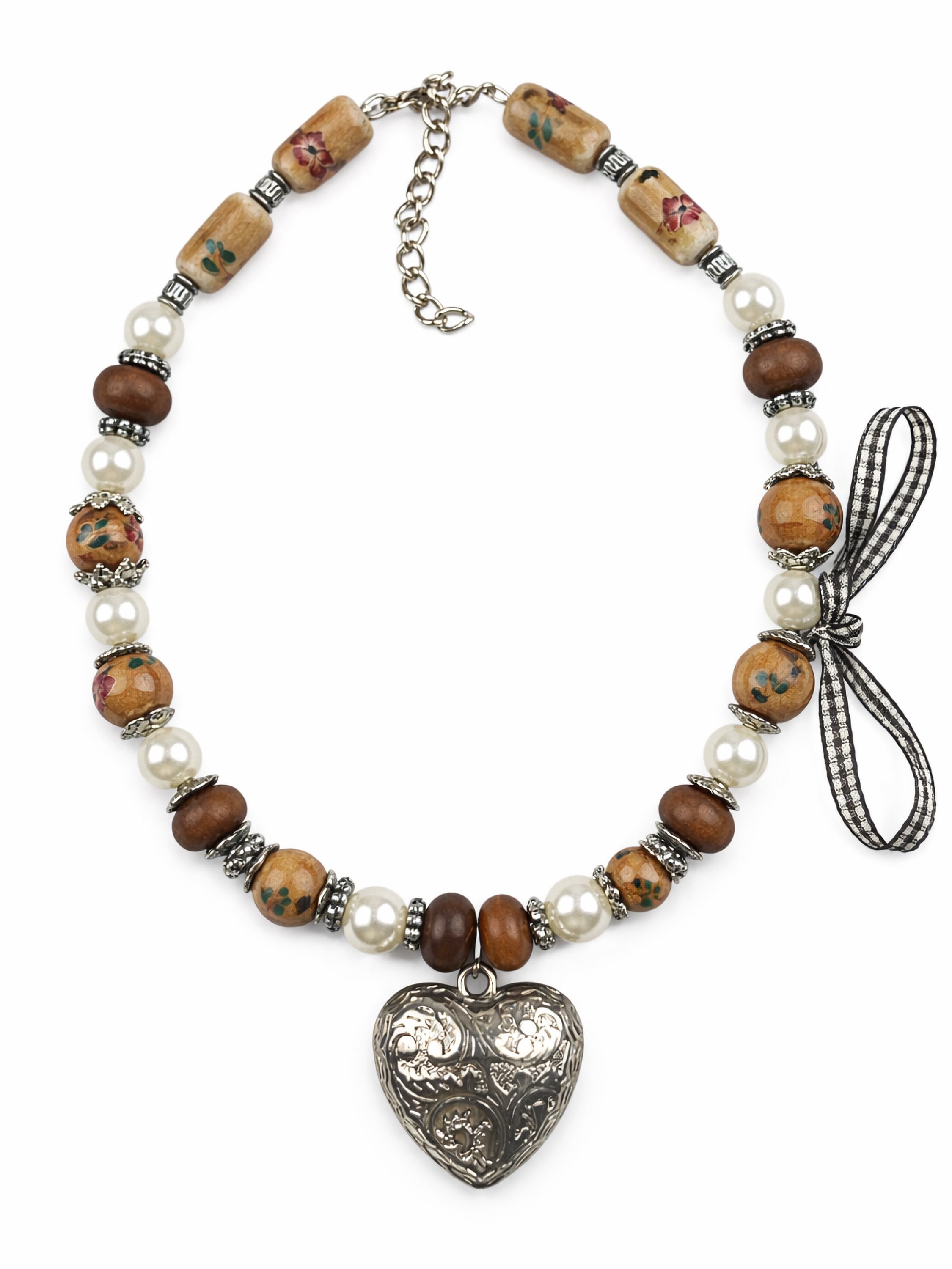 Allgäu Rebell Kette mit Anhänger »Toni« mit echten Keramikperlen