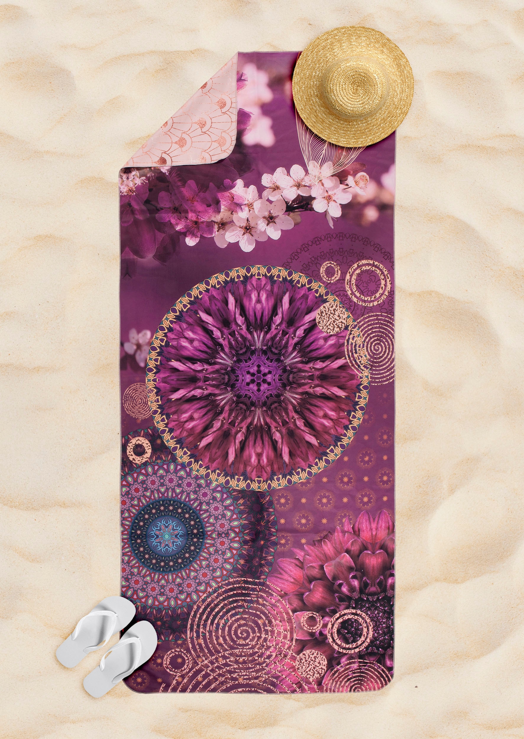 hip Reisehandtuch "Aluna" Mikrofaser, 75x180, Schnelltrocknend, Reisen, Spo günstig online kaufen