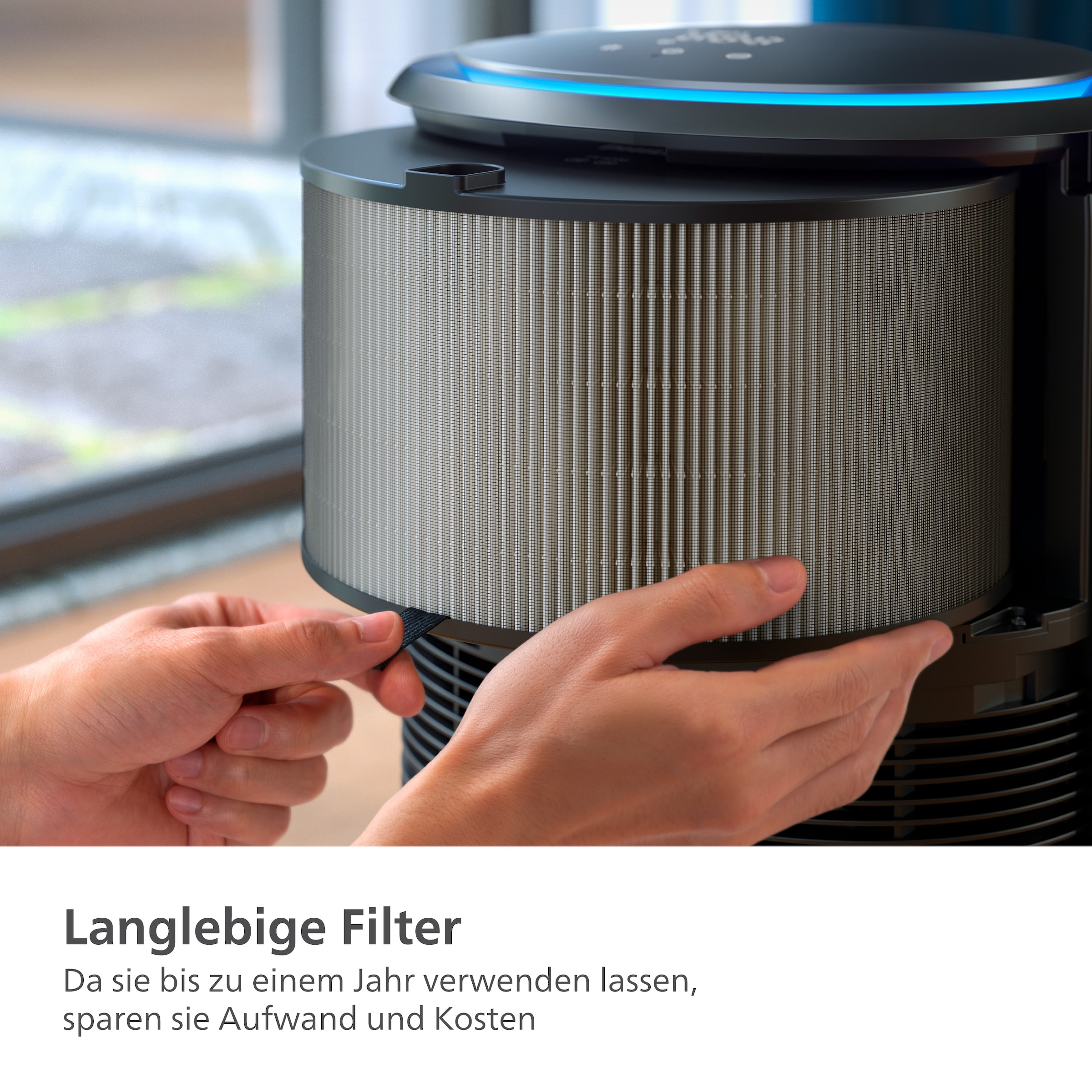 Philips Ersatzfilter »FY4200/30 HEPA NanoProtect Filter«, (2 tlg.), bis zu 1 Jahr verwendbar, 2 Filter im Lieferumfang