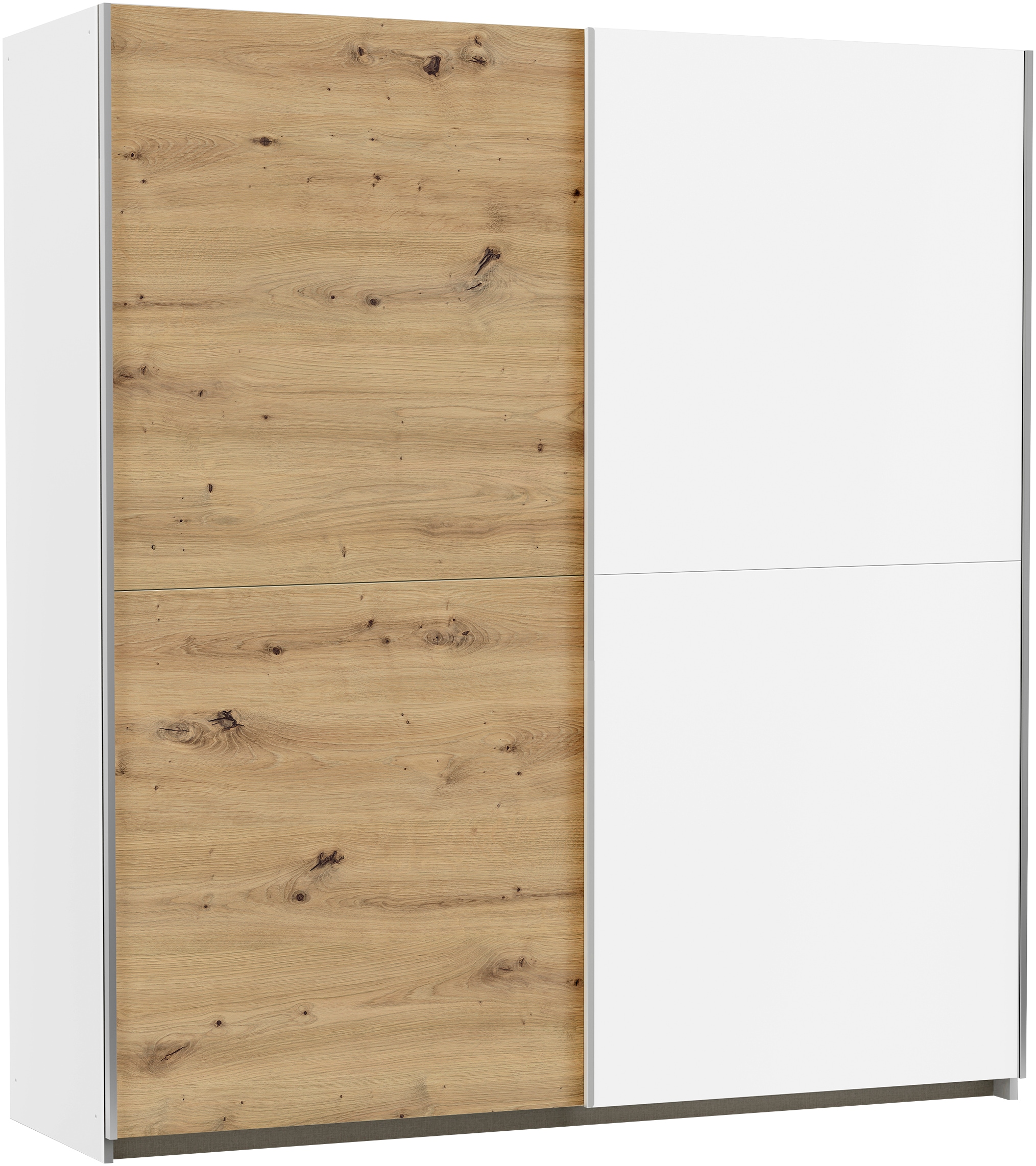rauch Schwebetürenschrank "Kleiderschrank Schrank Garderobe Wäscheschrank SATURN" 3 verschiedene Ausstattungen BASIC/CLASSIC/PREMIUM (inkl. SOFT-CLOSE), zeitlose Farbkombinationen, B/H/T: 175/191/59 cm MADE IN GERMANY