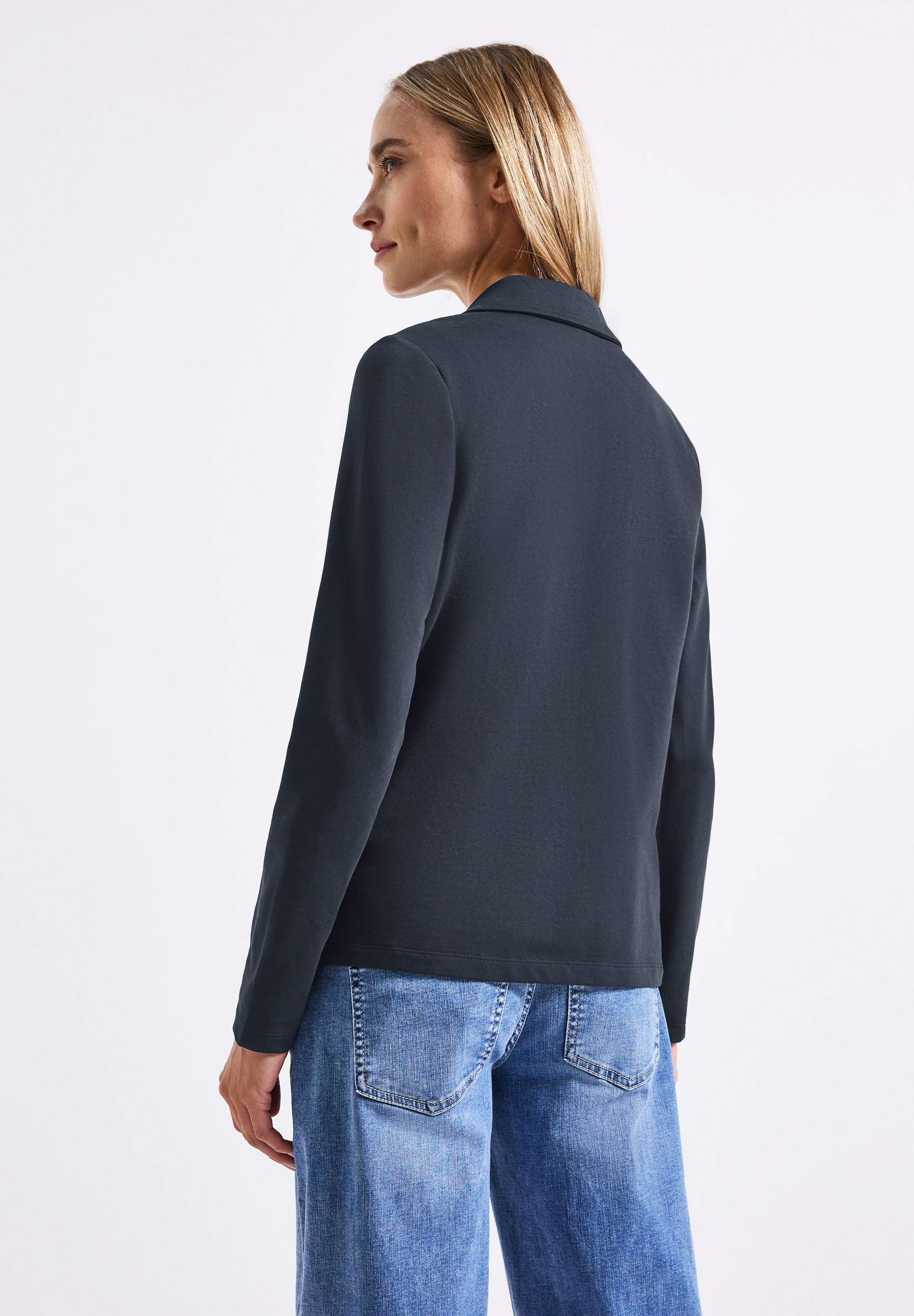 STREET ONE Kurzblazer, aus Baumwolle mit Stretchanteil