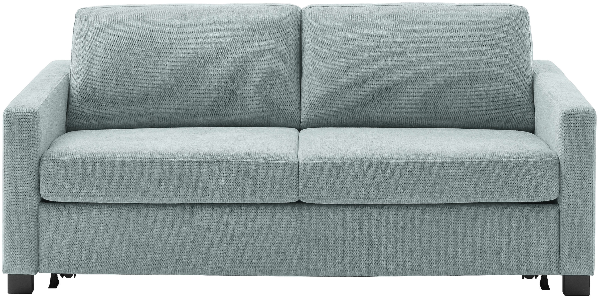 Schlafsofa HOME AFFAIRE "Vionelle, 3-Sitzer mit Kaltschaummatratze nach Wahl, Breite 206 cm", sage, B:206cm H:81cm T:98cm, 100% Polyester, Sofas, Schlafsofa, Dauerschläfer mit wahlweise Standard- oder Premium-Matratze