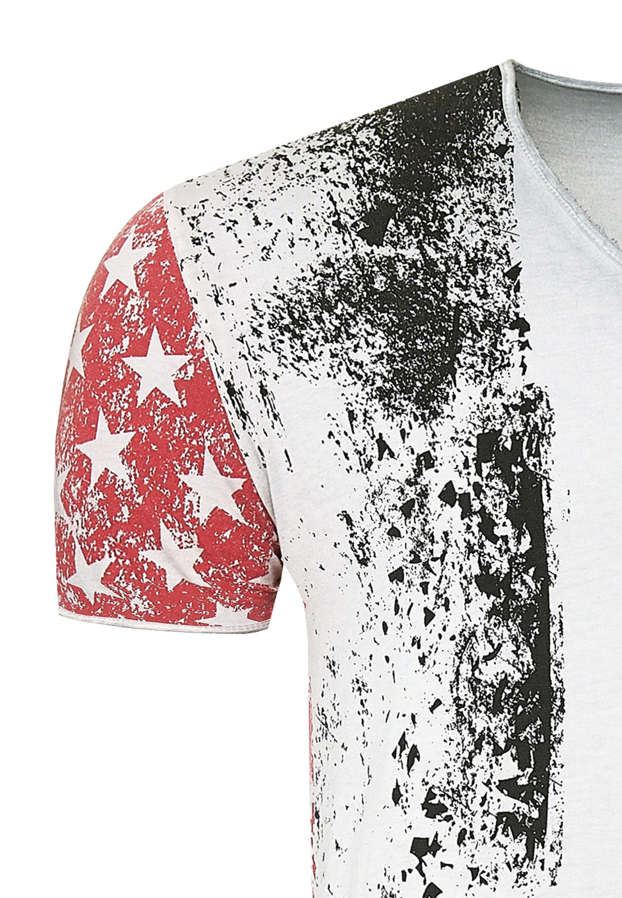 Rusty Neal T-Shirt, mit V-Neck