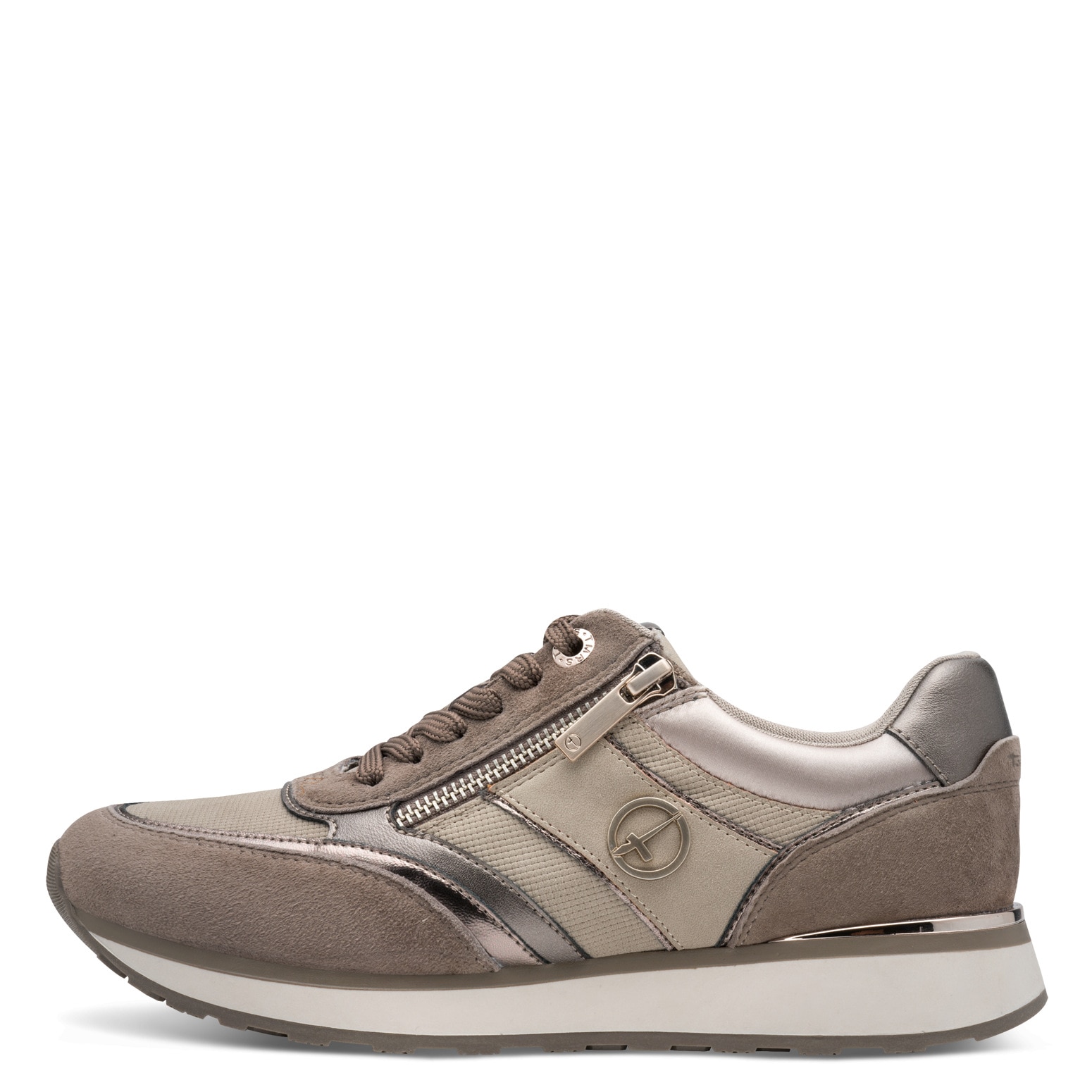 Tamaris Keilsneaker, Freizeitschuh, Halbschuh, Schnürschuh mit Kontrastbesätzen