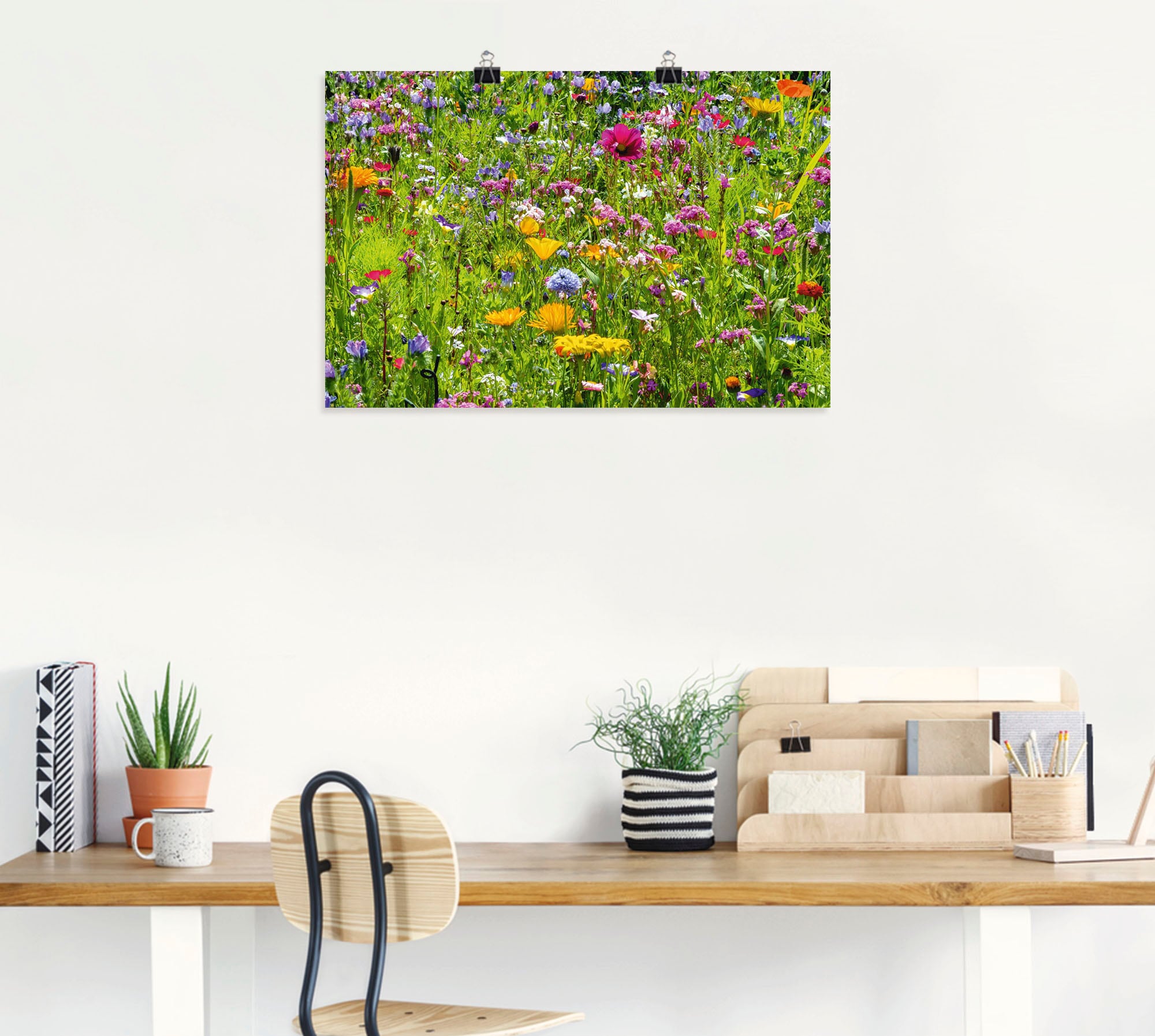 Thumbnail - Artland Wandbild "Bunte Blumenwiese", Blumenwiese, (1 St.), als Alubild, Outdoorbild, Leinwandbild, Poster, Wandaufklebe...