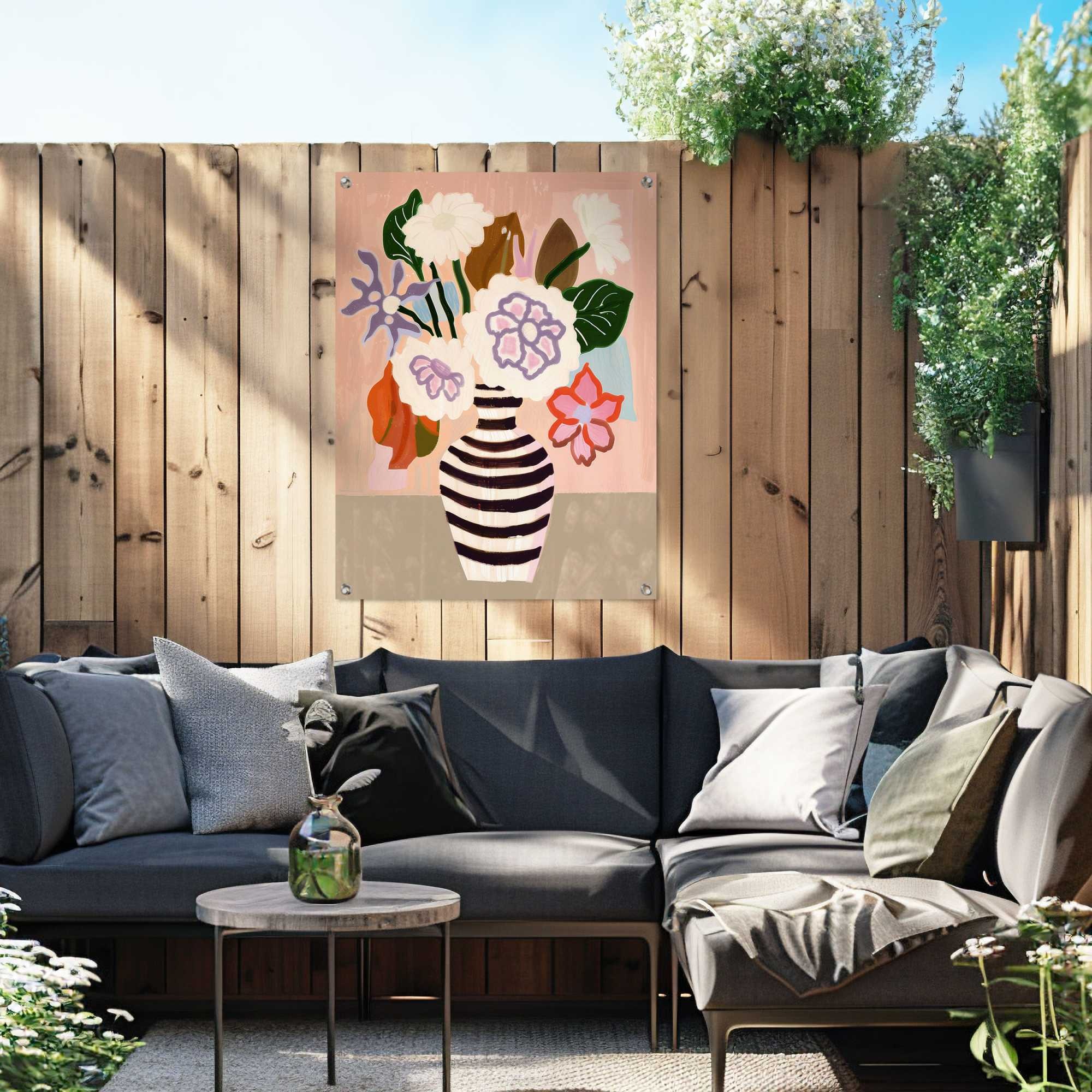 Reinders! Poster »Black White Striped Vase«
