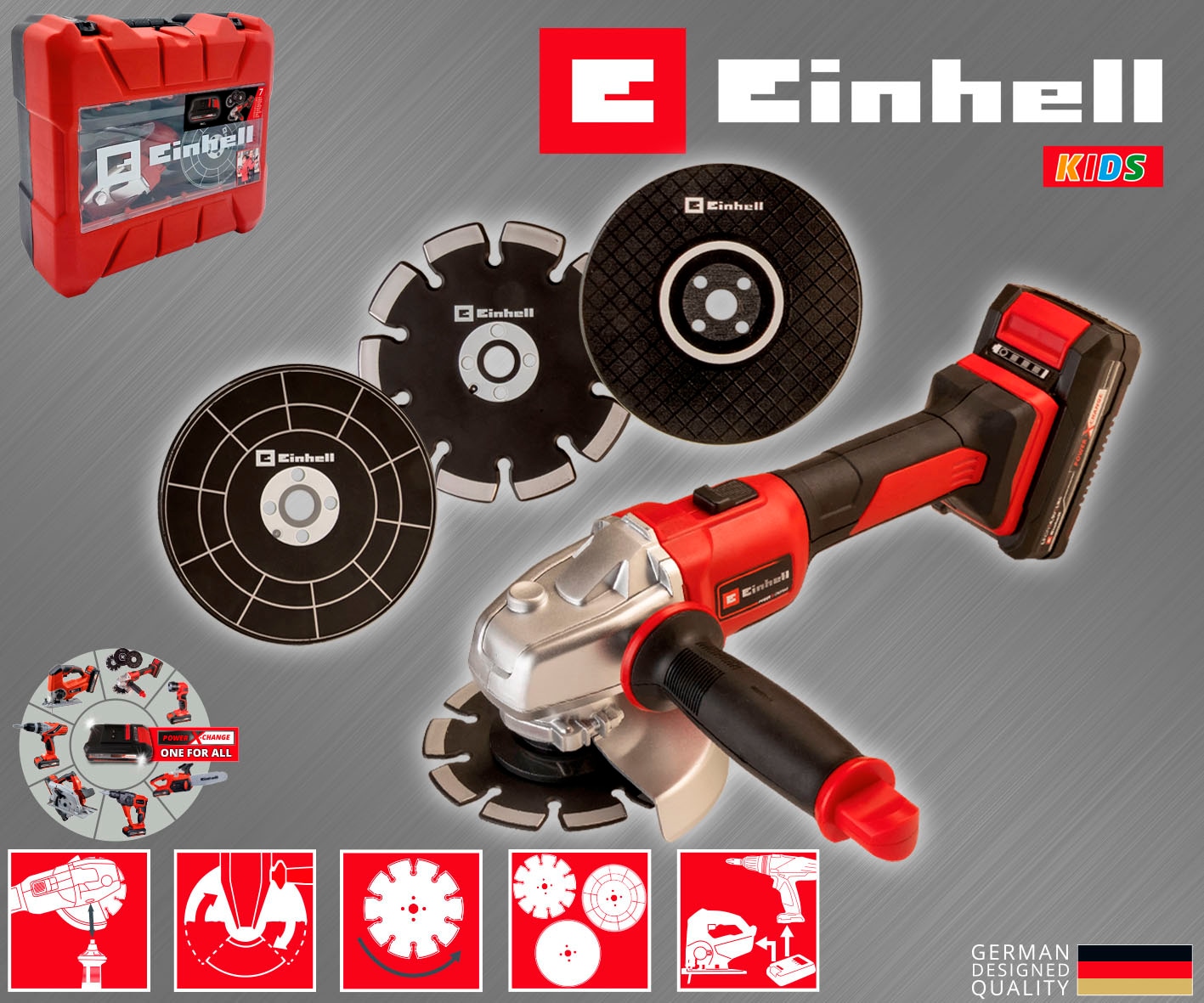 Happy People Spielwerkzeug »EINHELL Kids Axxio Winkelschleifer«