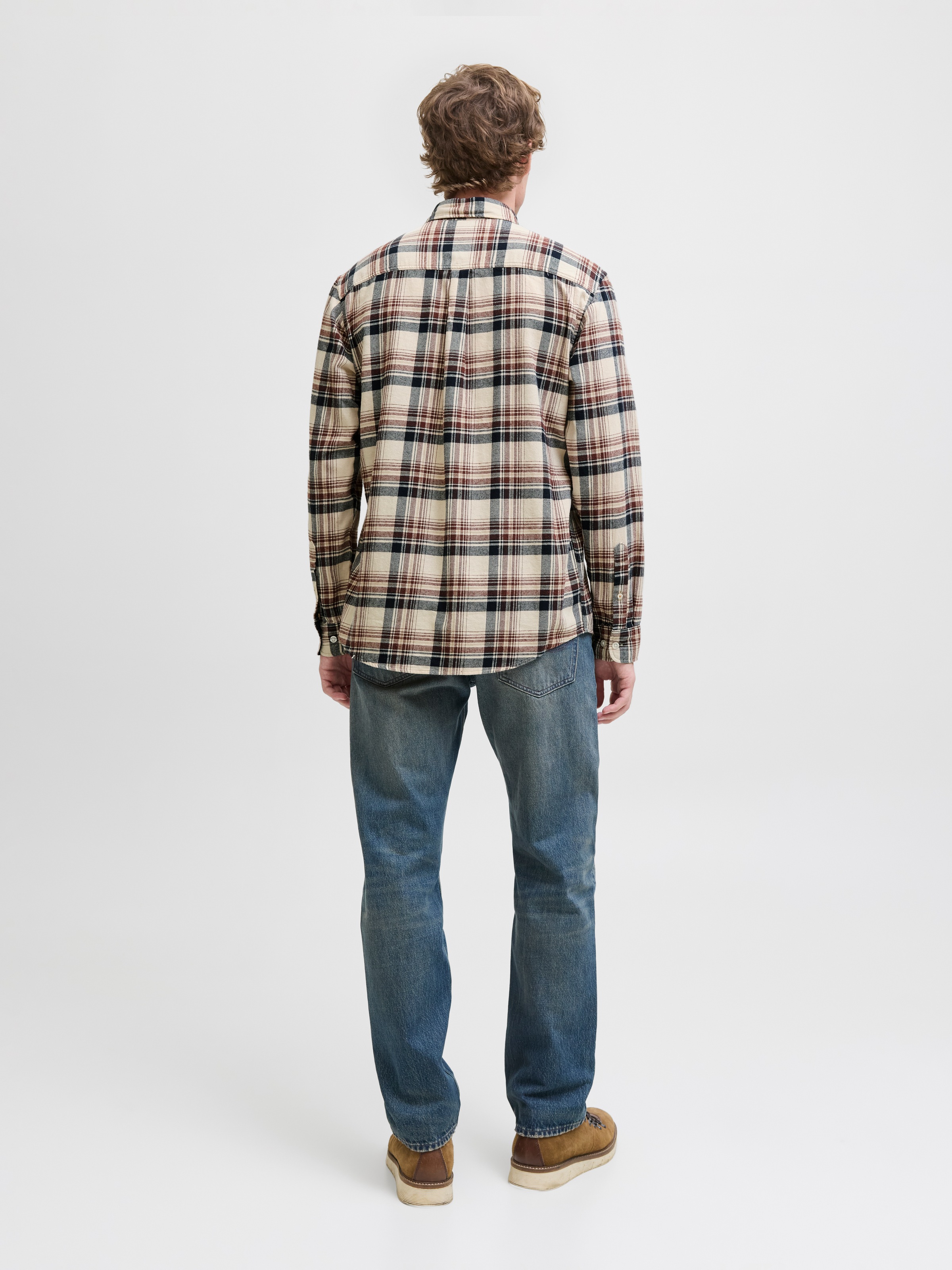 Jack & Jones Langarmhemd »JJECLASSIC FLANNEL CHECK SHIRT LS SN«