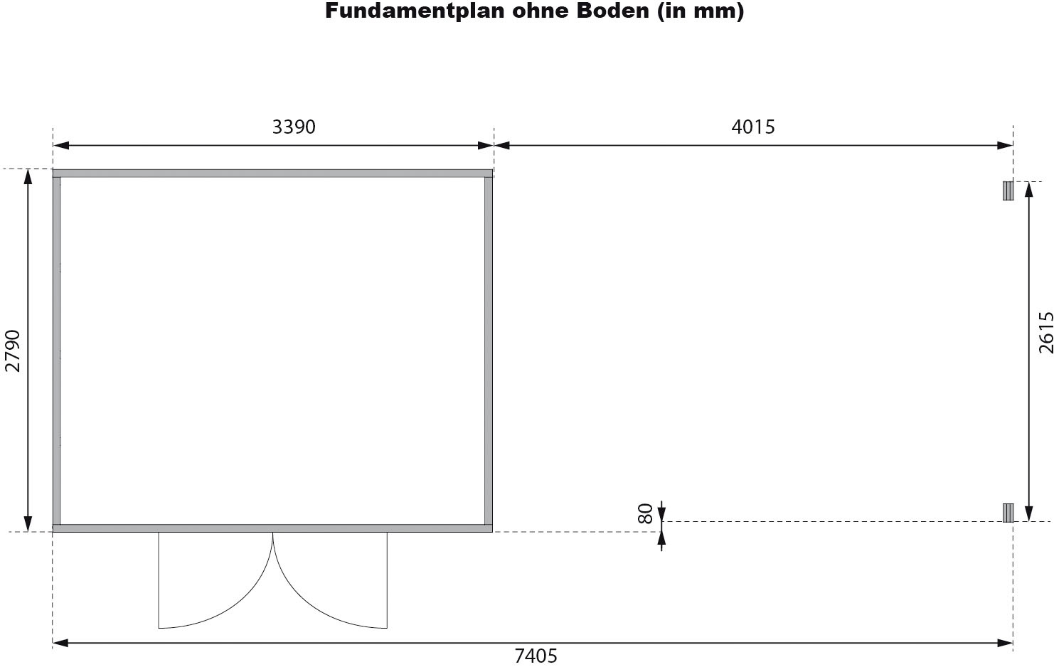Karibu Gartenhaus »Trittau 4« aus hochwertiger nordischer Fichte