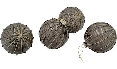 Weihnachtsbaumkugel »Briella, Weihnachtsdeko, Christbaumschmuck«, (Set, 4 St.)