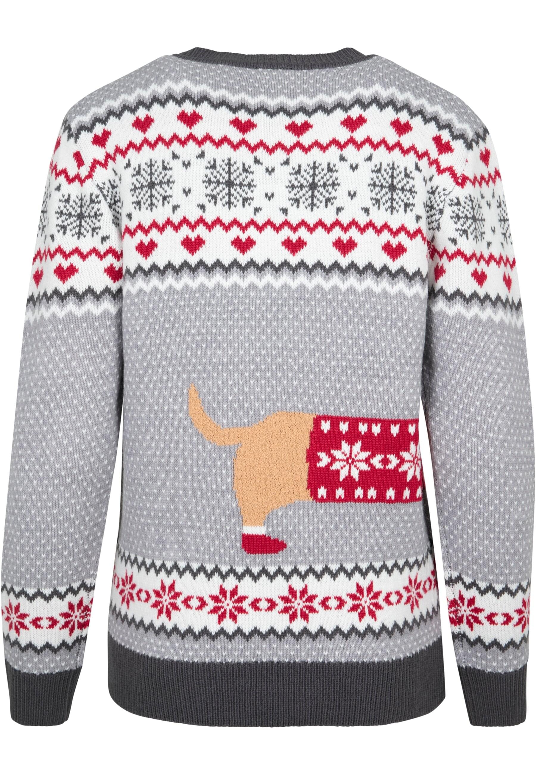 URBAN CLASSICS Rundhalspullover »Urban Classics Damen Ladies Sausage Dog Christmas Sweater«, (1 tlg.)