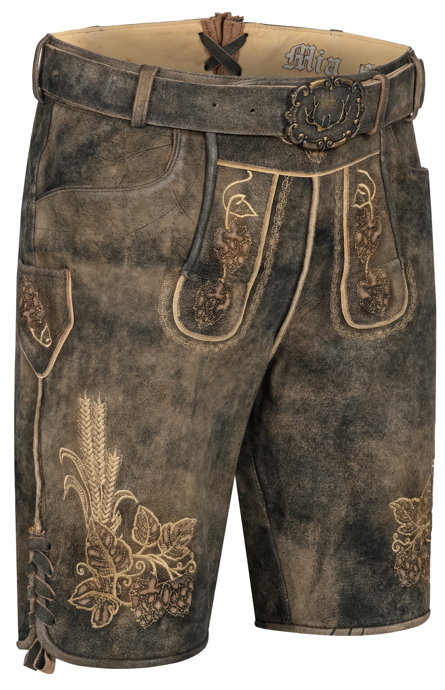 Nübler Trachtenlederhose "Lederhose kurz Kuno"