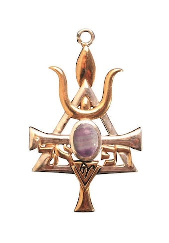Amulett »Anhänger Briar Edelsteine Talisman«, Gabrielus mit Fluorit - Für Harmonie