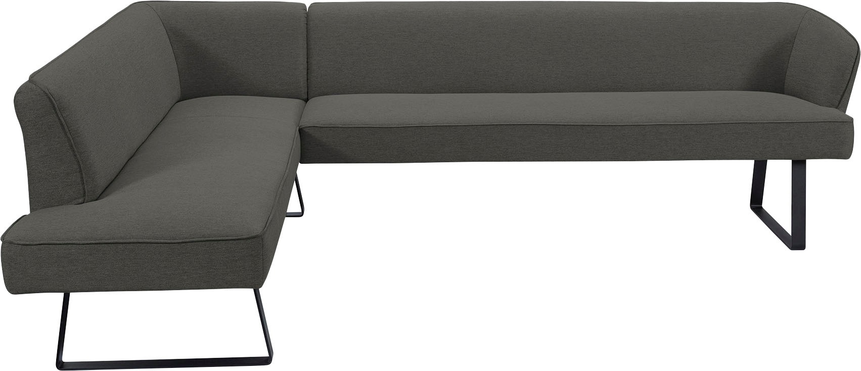 exxpo - sofa fashion Eckbank "Americano", mit Keder und Metallfüßen, Bezug günstig online kaufen