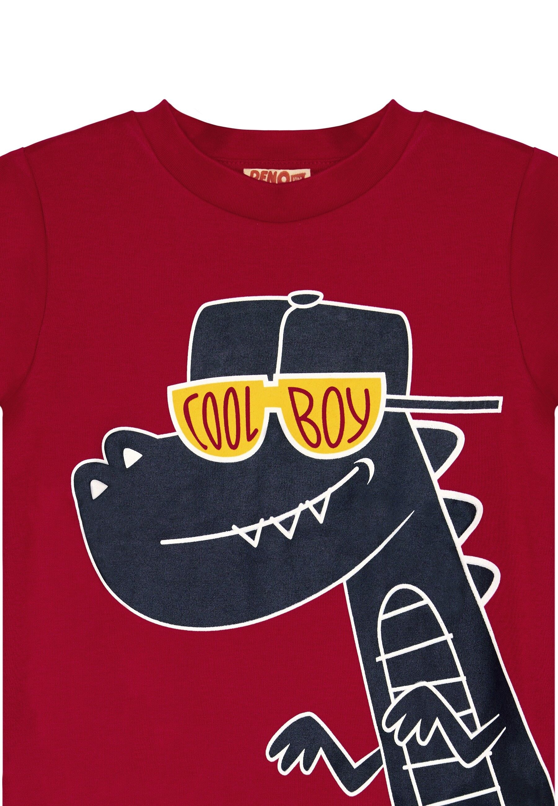 Denokids Hausanzug »Cool Dino«, (2 tlg.), mit Dinosaurier-Print