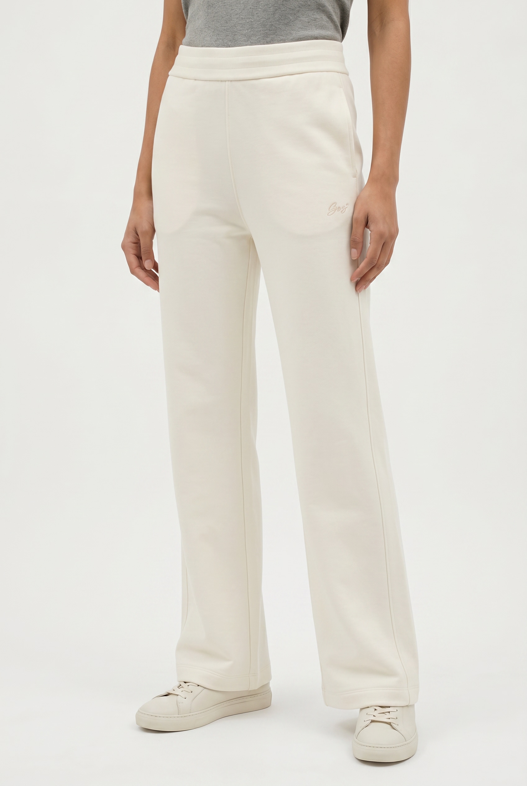 BOSS ORANGE Jogger Pants »Endless Premium Damenmode«  mit geripptem Bund, gerade geschnitten