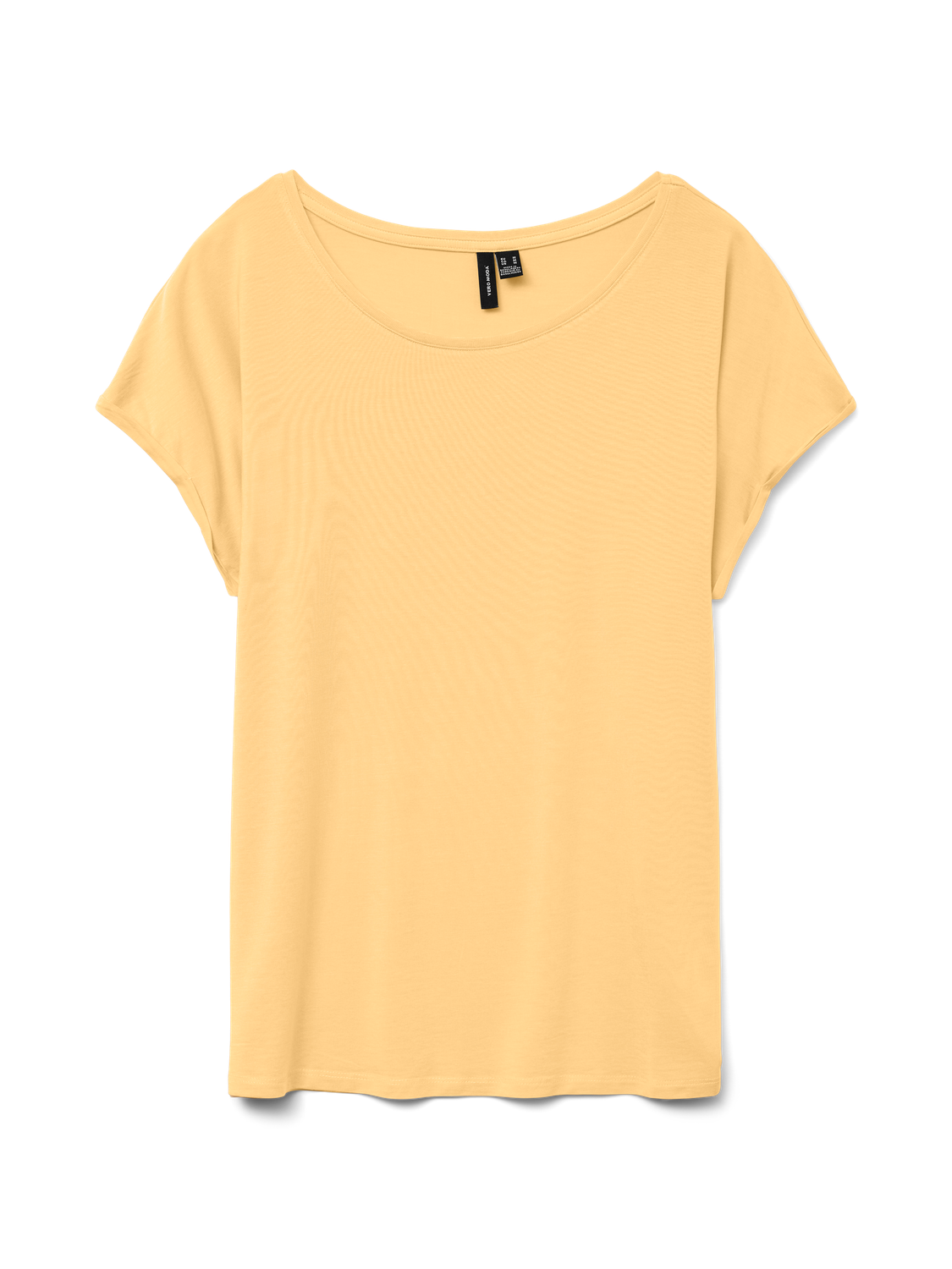 Vero Moda Rundhalsshirt "VMAVA PLAIN SS TOP GAJRS NOOS" Materialmix, regula günstig online kaufen