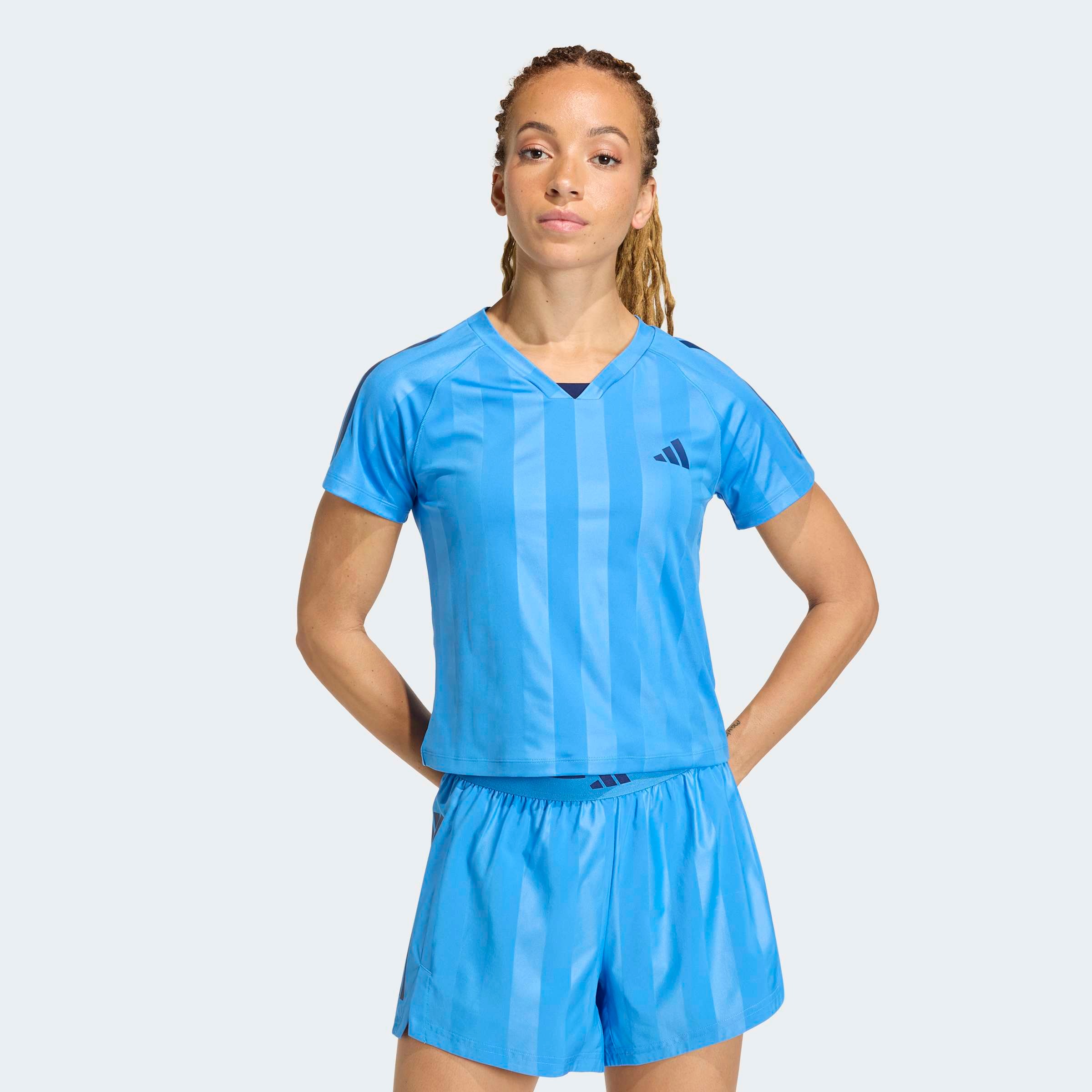 adidas Performance T-Shirt "HYPERGLAM 3-STREIFEN EMBOSS" günstig online kaufen